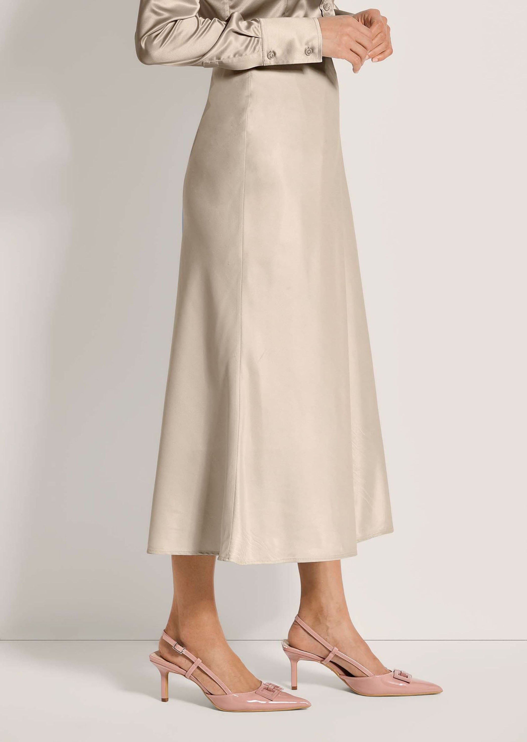 MADELEINE Midirock »Midirock Midi Satinrock für elegante Anlässe« Satin