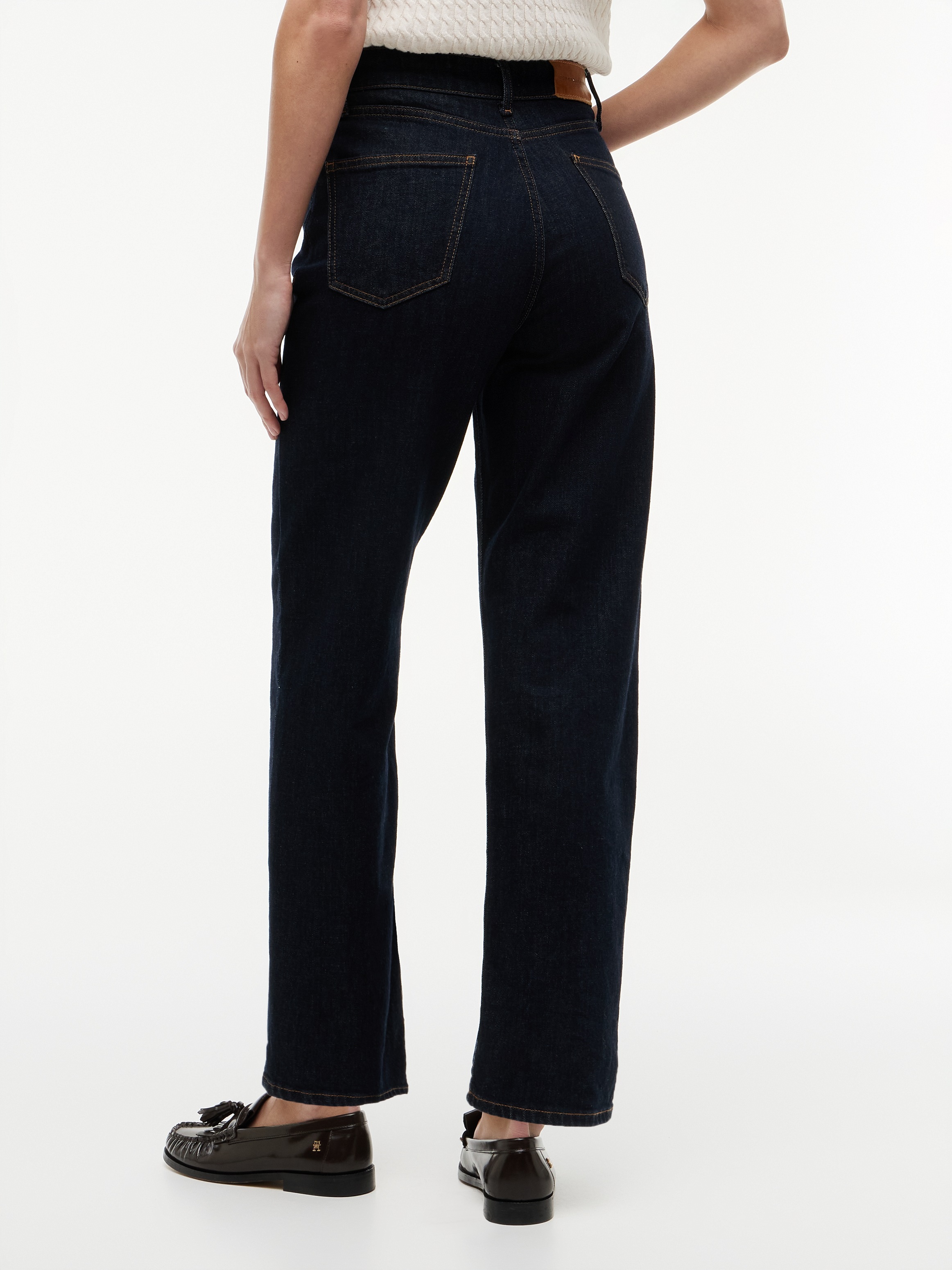 Tommy Hilfiger High-waist-Jeans »TAPERED RINSE HW ANKLE« Baumwolle, knöchellang, high waist