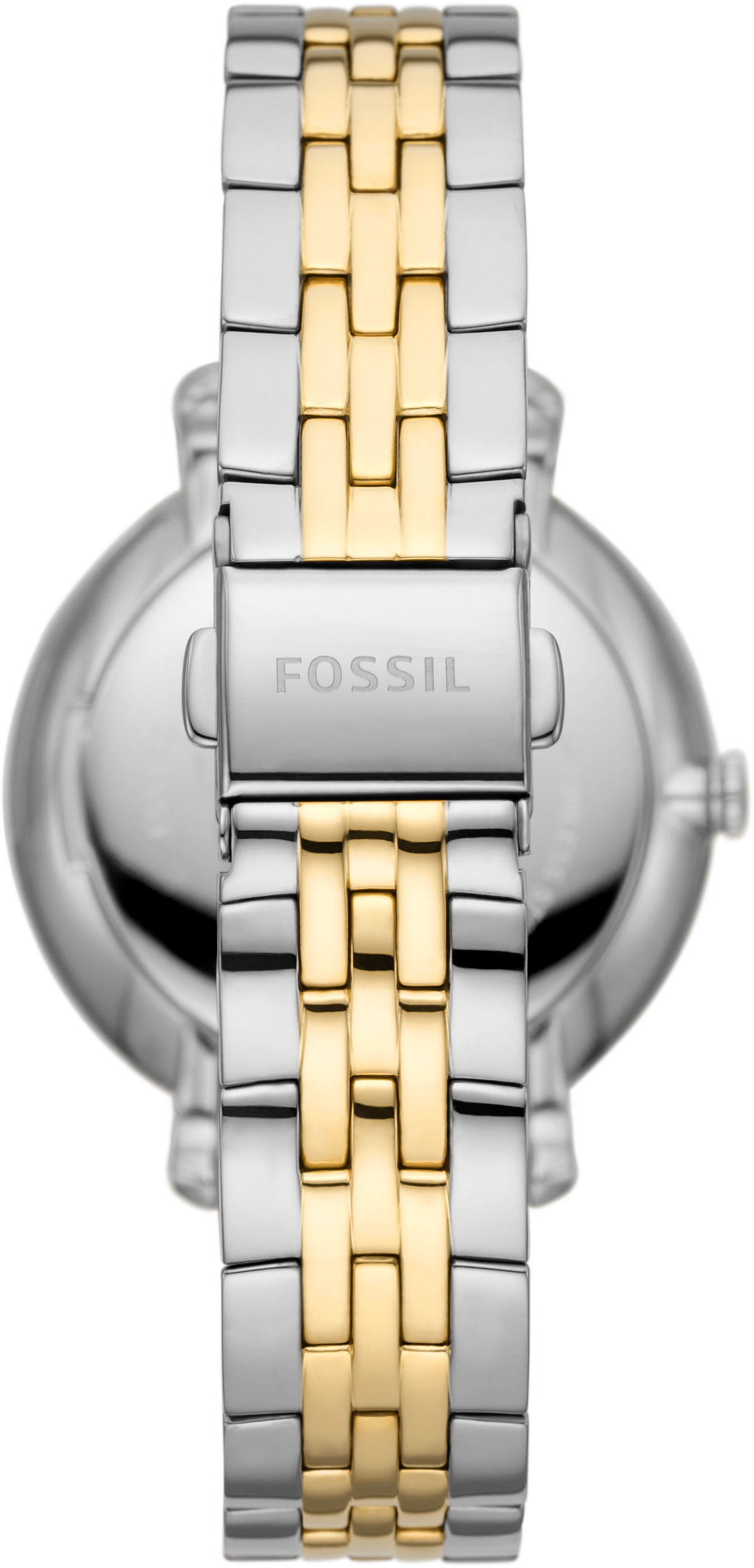 Fossil Quarzuhr »JACQUELINE MOONPHASE«, Armbanduhr, Damenuhr, Mondphase, Perlmutt-Zifferblatt,Edelstahlarmband