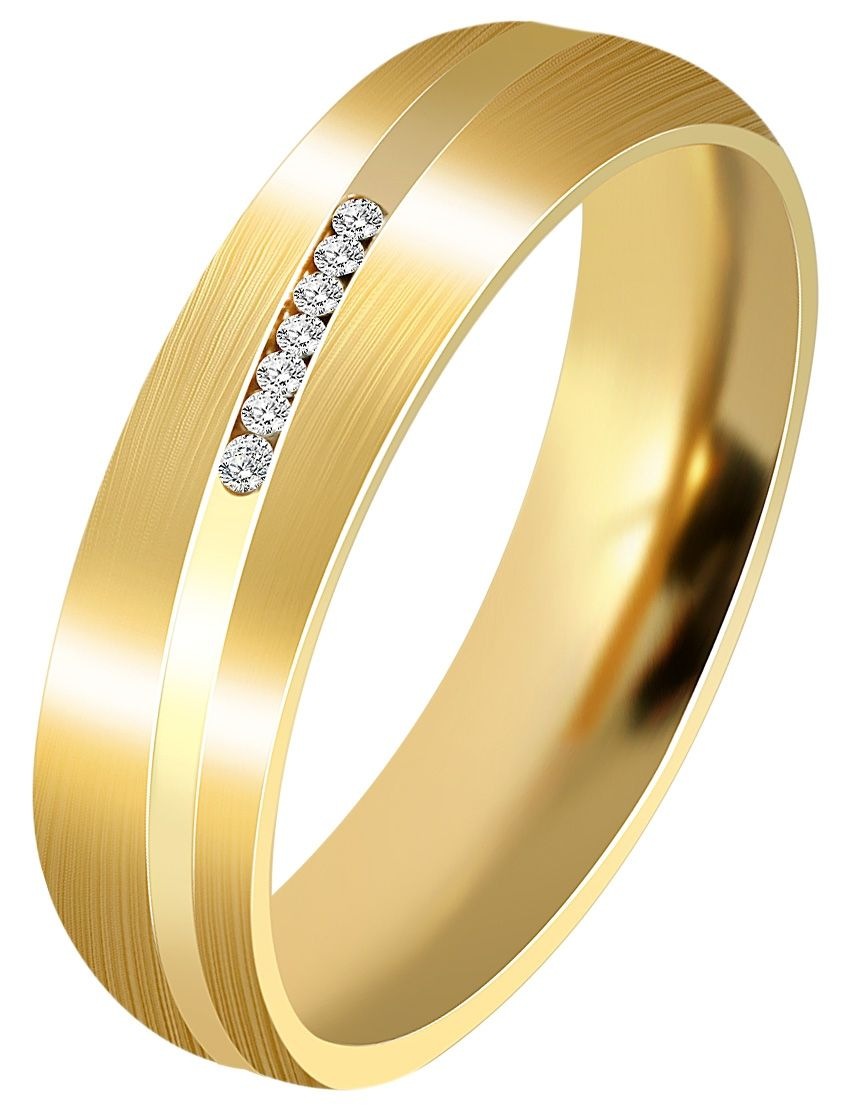 Adelia´s Fingerring »Damen Ring aus Edelstahl mit Strass Steinchen«