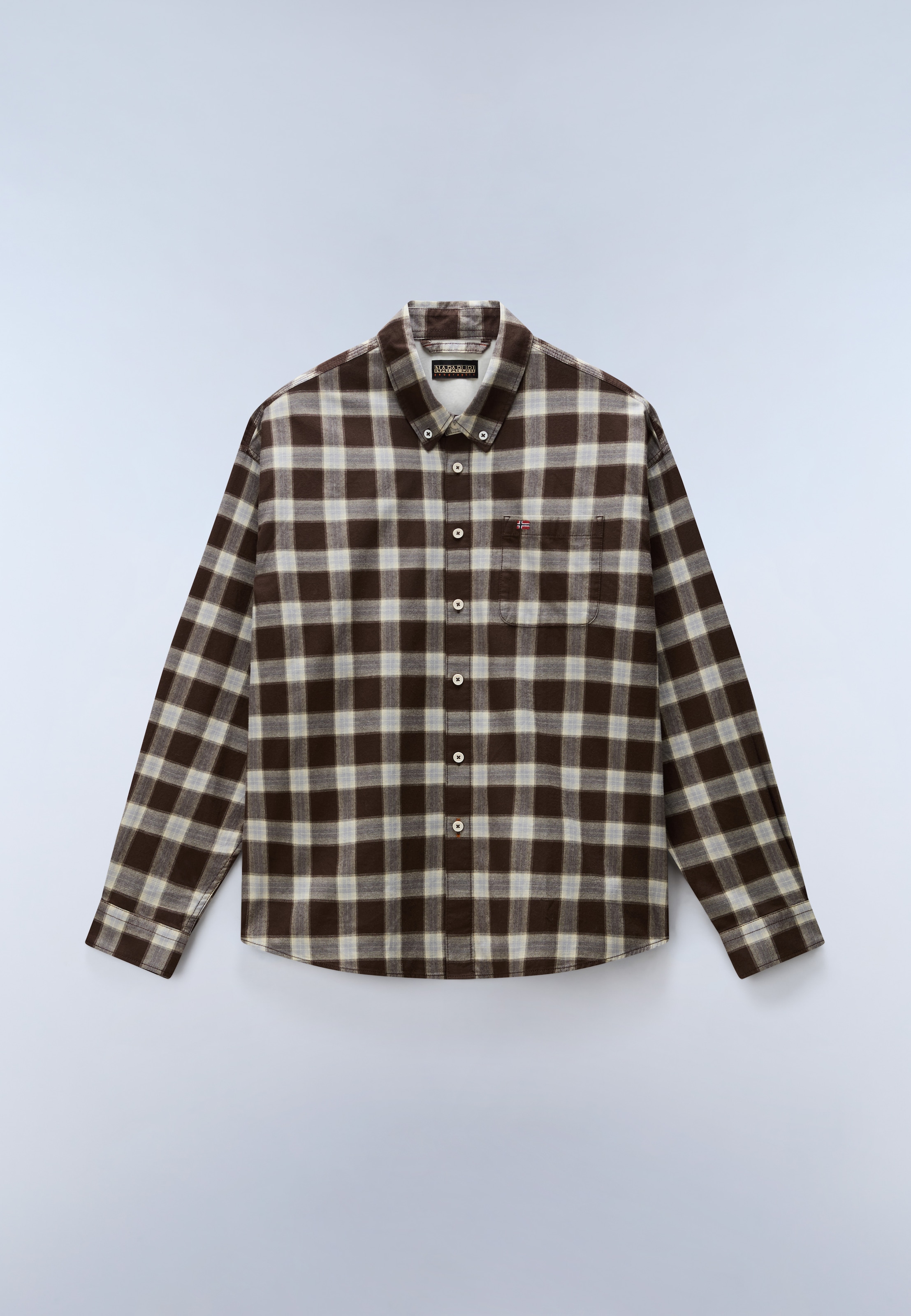 Napapijri Karohemd »G-EOS LS FLANNEL CHECK CIB« sportlicher Stil, aus Baumwolle, auch in großen Größen