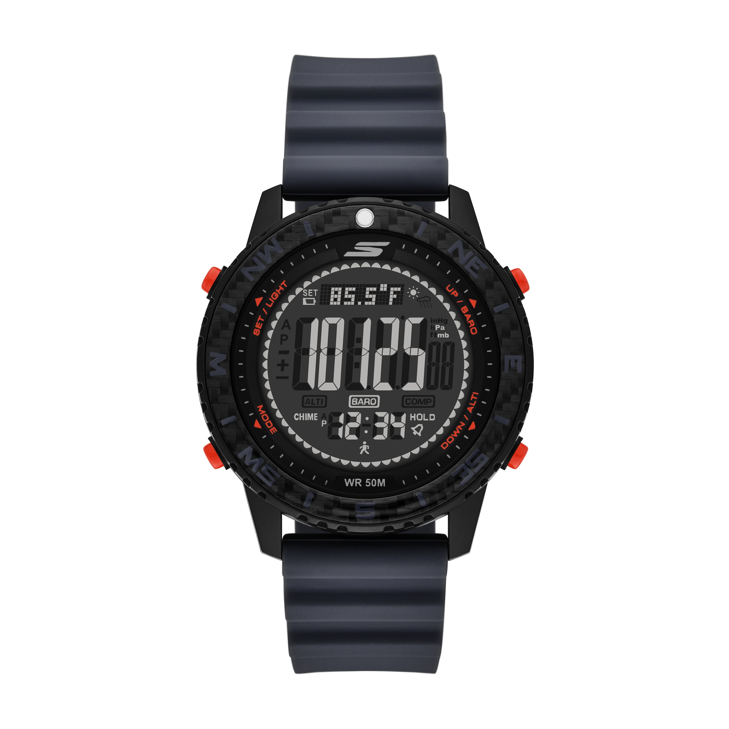 Skechers Chronograph »Adventure Sport« Quarzuhr, Armbanduhr, Herrenuhr, Silikonarmband, digital, Tag