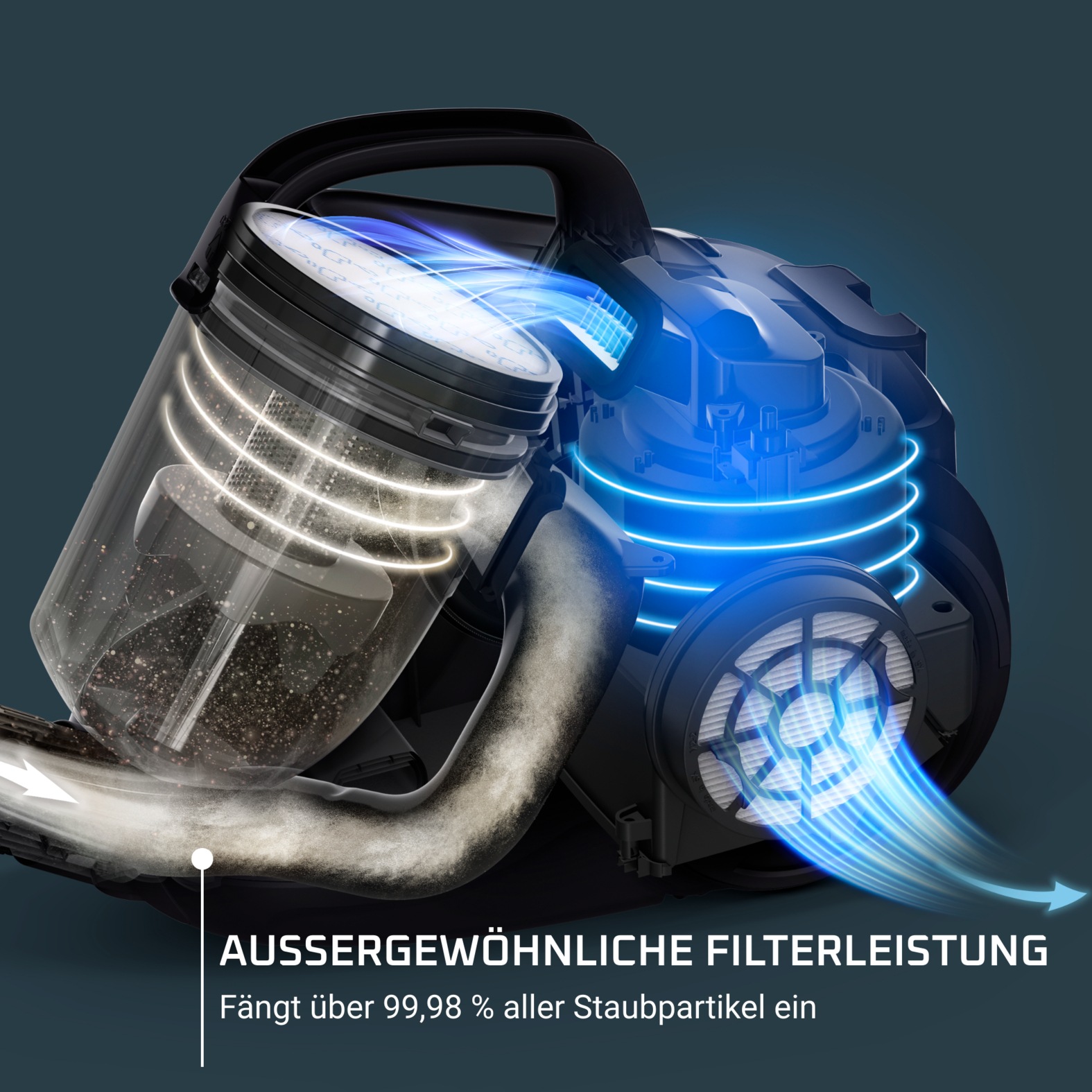 Rowenta Bodenstaubsauger »Swift Power Cyclonic, ohne Beutel, hohe Saugleistung auf Hartböden«, 750 W, beutellos, kompakte Größe, starke Leistung dank Effitech-Motor, einfache Leerung