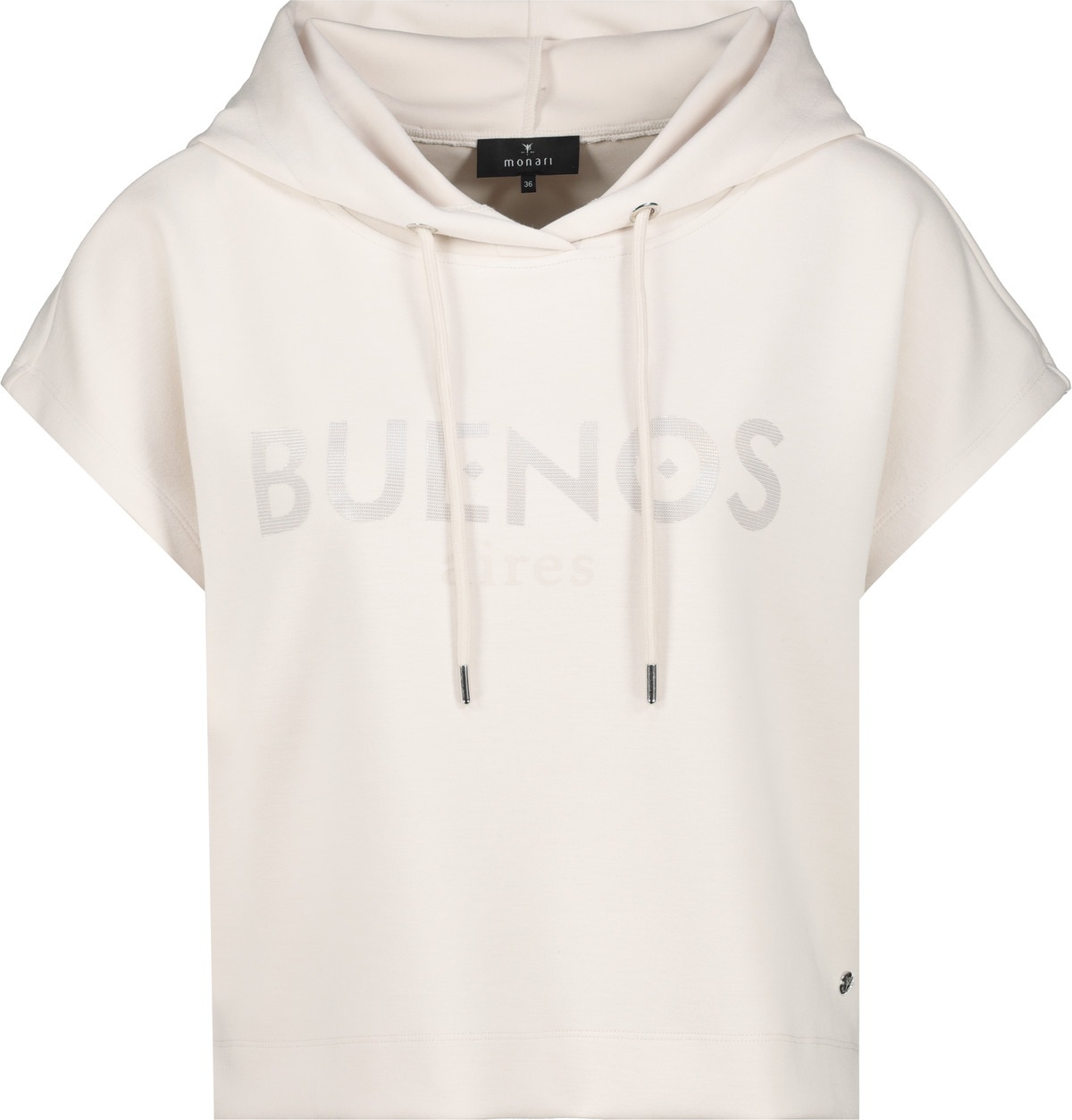 Monari Sweatshirt »Sweatshirt Druckschrift«, Mit Rundhalsausschnitt