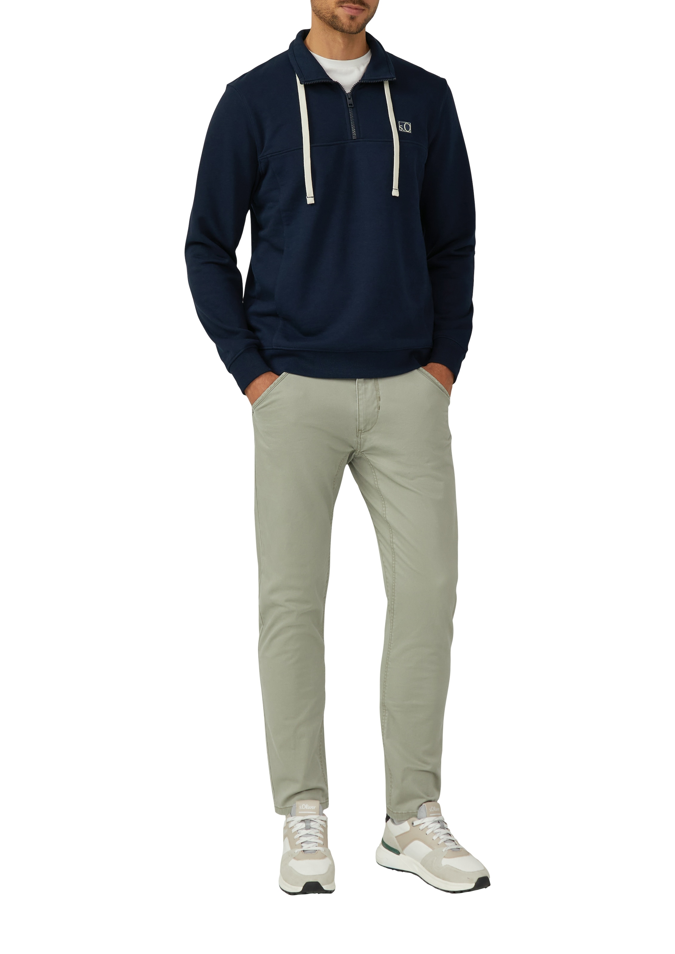 s.Oliver Sweatshirt, mit Logo Patch