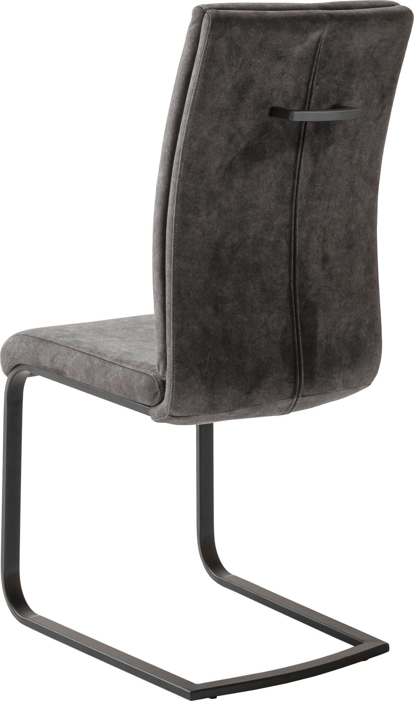 MCA furniture Freischwinger »Hudson Schwingstuhl 4er Set« (Set) 4 Stk.Flachrohr,Vintage-Veloursoptik,mit Griff,belastbar 140 kg