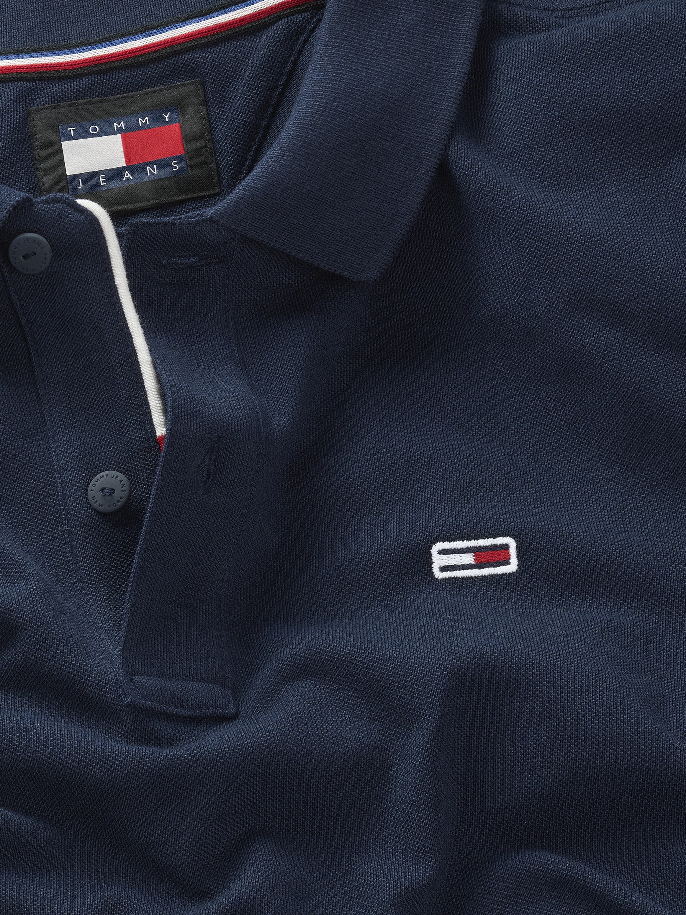 Tommy Jeans Poloshirt »TJM SLIM PLACKET POLO«, Piqué mit Polokragen