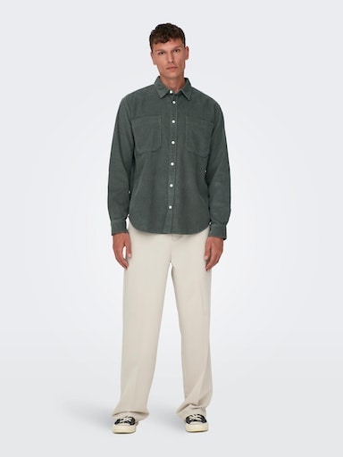 ONLY & SONS Langarmhemd »OS ONSALP RLX 2PKT WASHD COR«