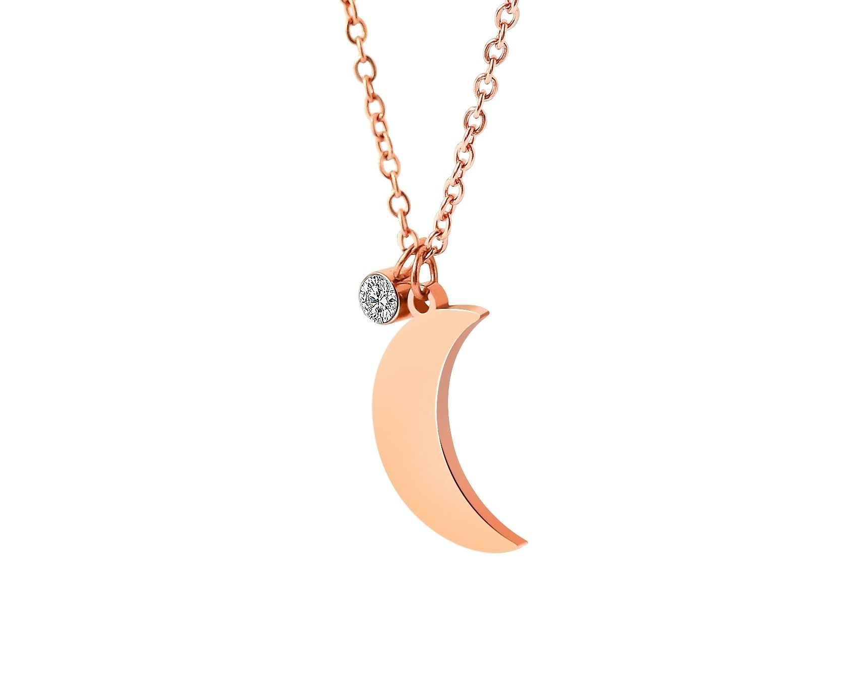 Adelia´s Kette ohne Anhänger »Damen Halskette mit Anhänger ¿ Mond aus Edelstahl«