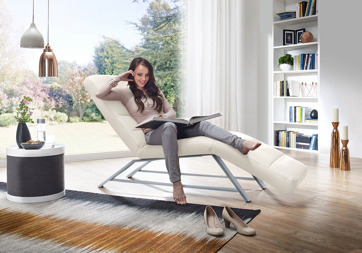 W.SCHILLIG Relaxliege »daily dreams« Funktionsliege wahlweise mit Motor, Gestell matt, Breite 65 cm