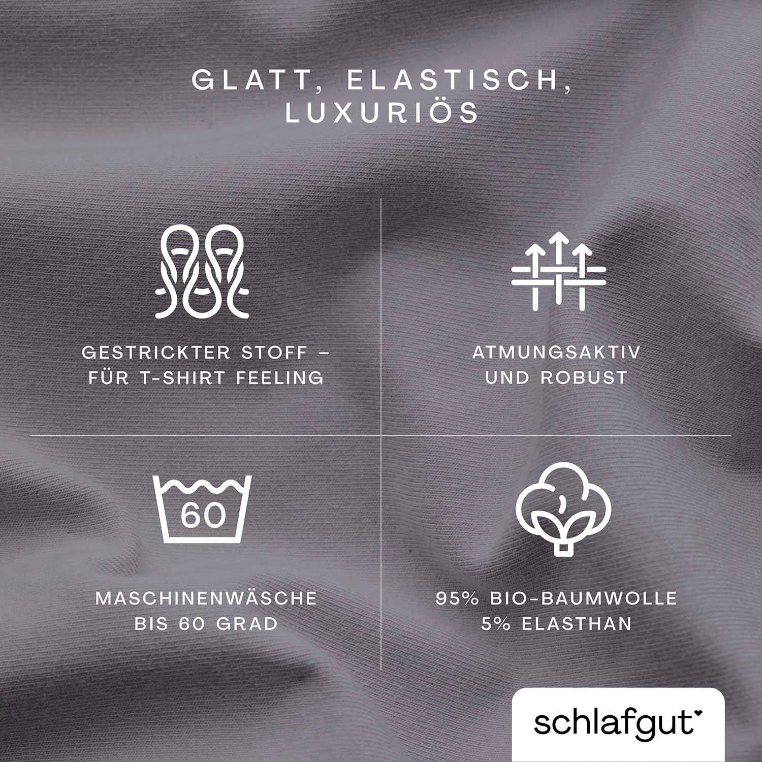 Schlafgut Spannbettlaken »Premium«, nachhaltige Zero Waste Verpackung