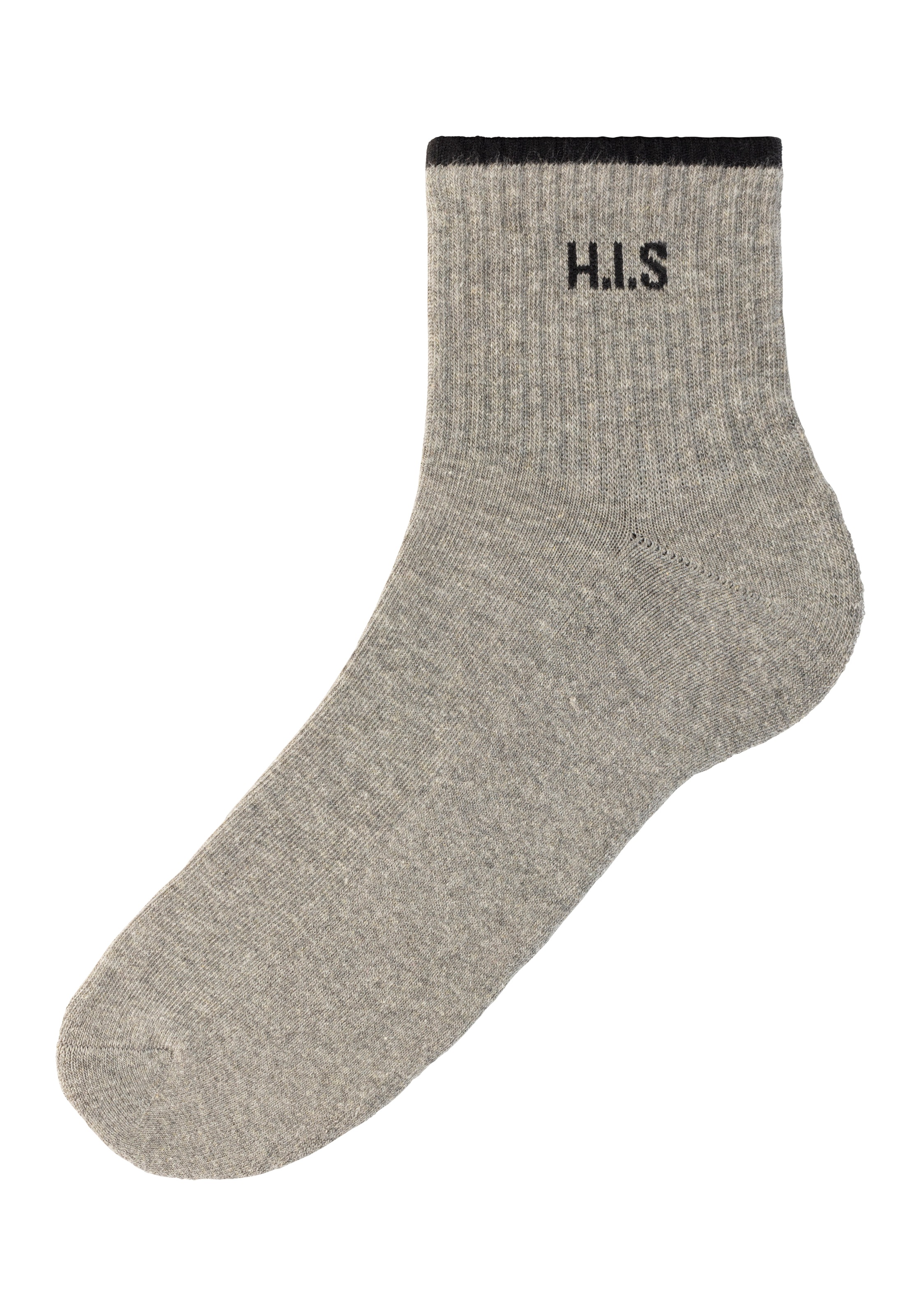 H.I.S Sportsocken, (Packung, 6 Paar), Kurzsocken mit Frottee & verstärkten Belastungszonen