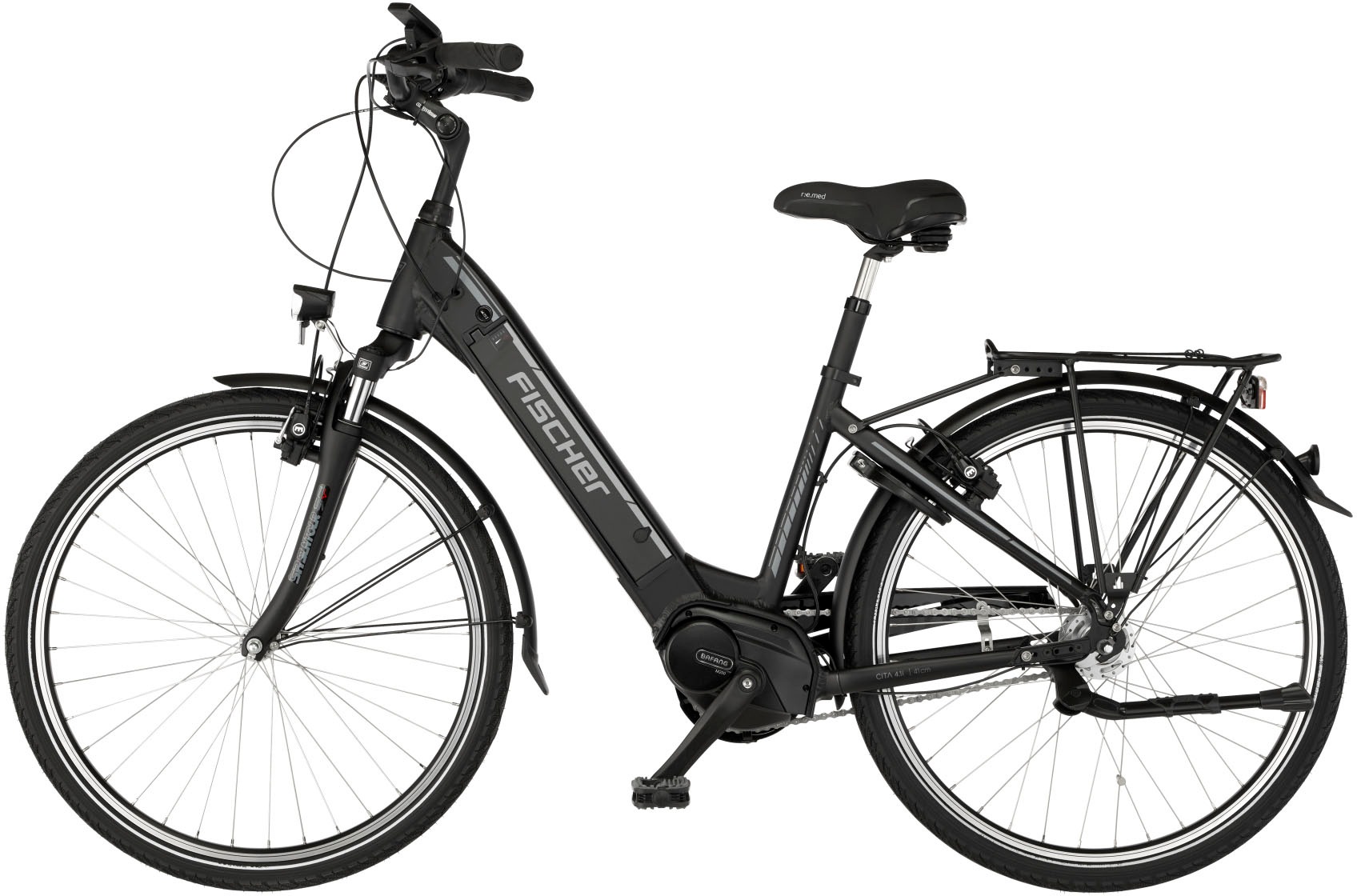 FISCHER Fahrrad E-Bike »CITA 4.1i«, 7 Gang, Shimano, Nexus, Mittelmotor 250 W, (mit Rahmenschloss), Pedelec, Elektrofahrrad für Damen u. Herren