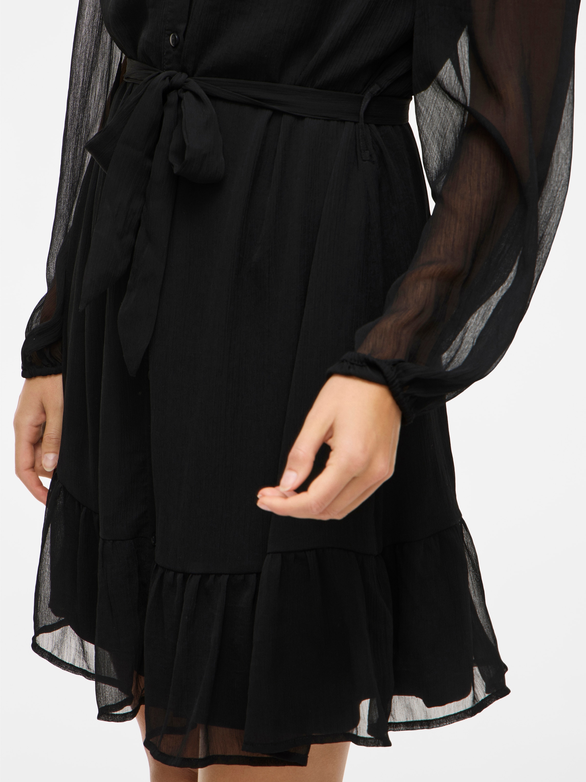 Vila Chiffonkleid »VIFALIA L/S DRESS - NOOS«