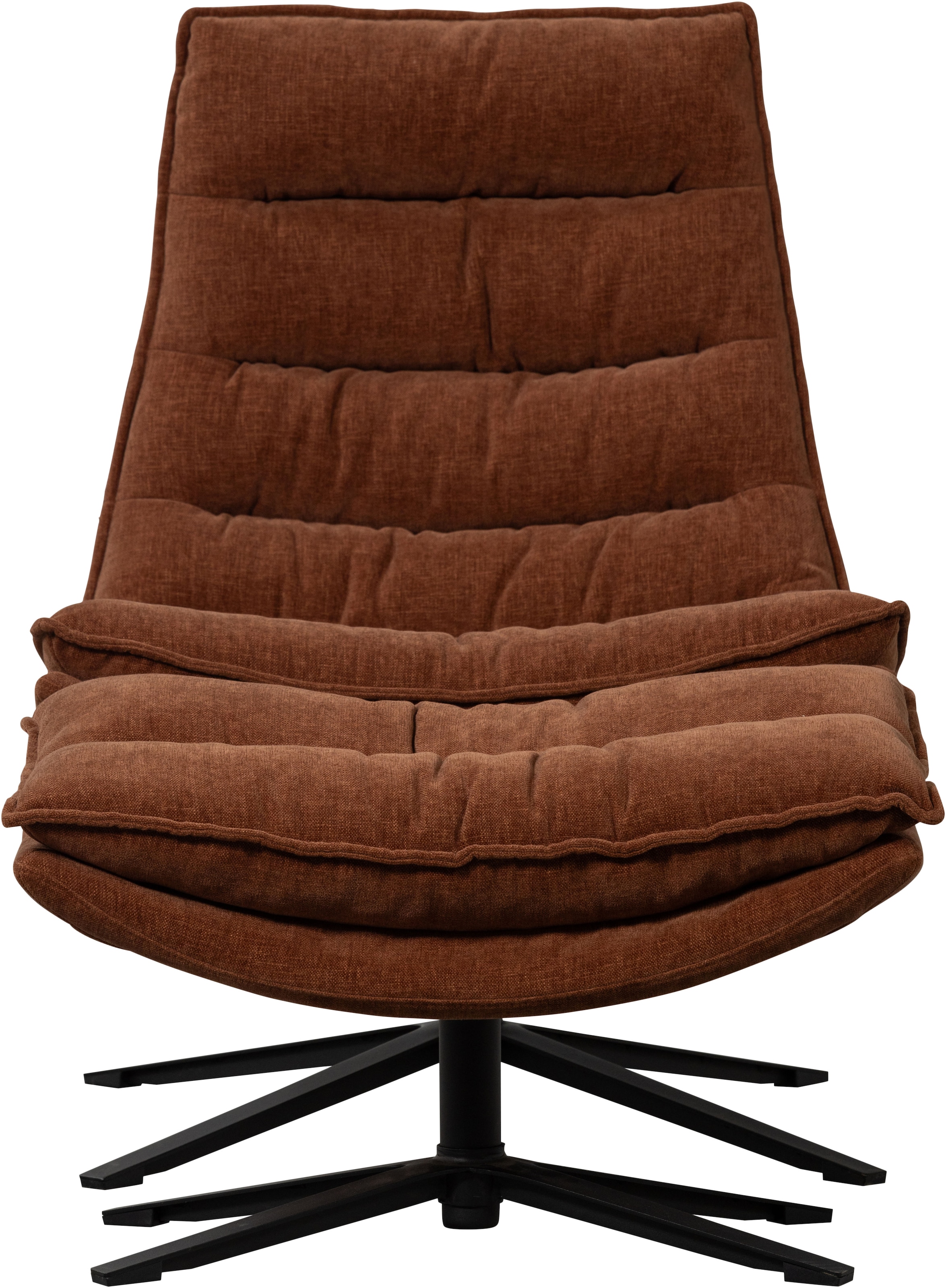 WOOOD Drehsessel »Kube mit Drehmechanismus inkl. Hocker B 74 x T 89 x H 100 cm« Newt-Chenillebezug, Hohe Verschleißfestigkeit, Tragkraft 120 kg