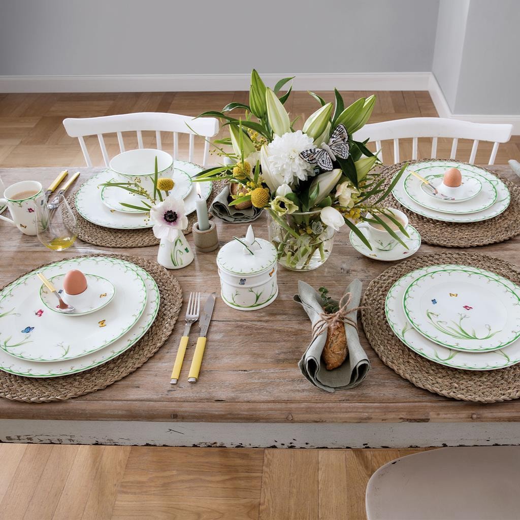 Villeroy & Boch Geschirr-Set »Breakfast for Two 8-teilig Colourful Spring 8er Set bunt« Spülmaschinengeeignet, Mikrowellengeeignet
