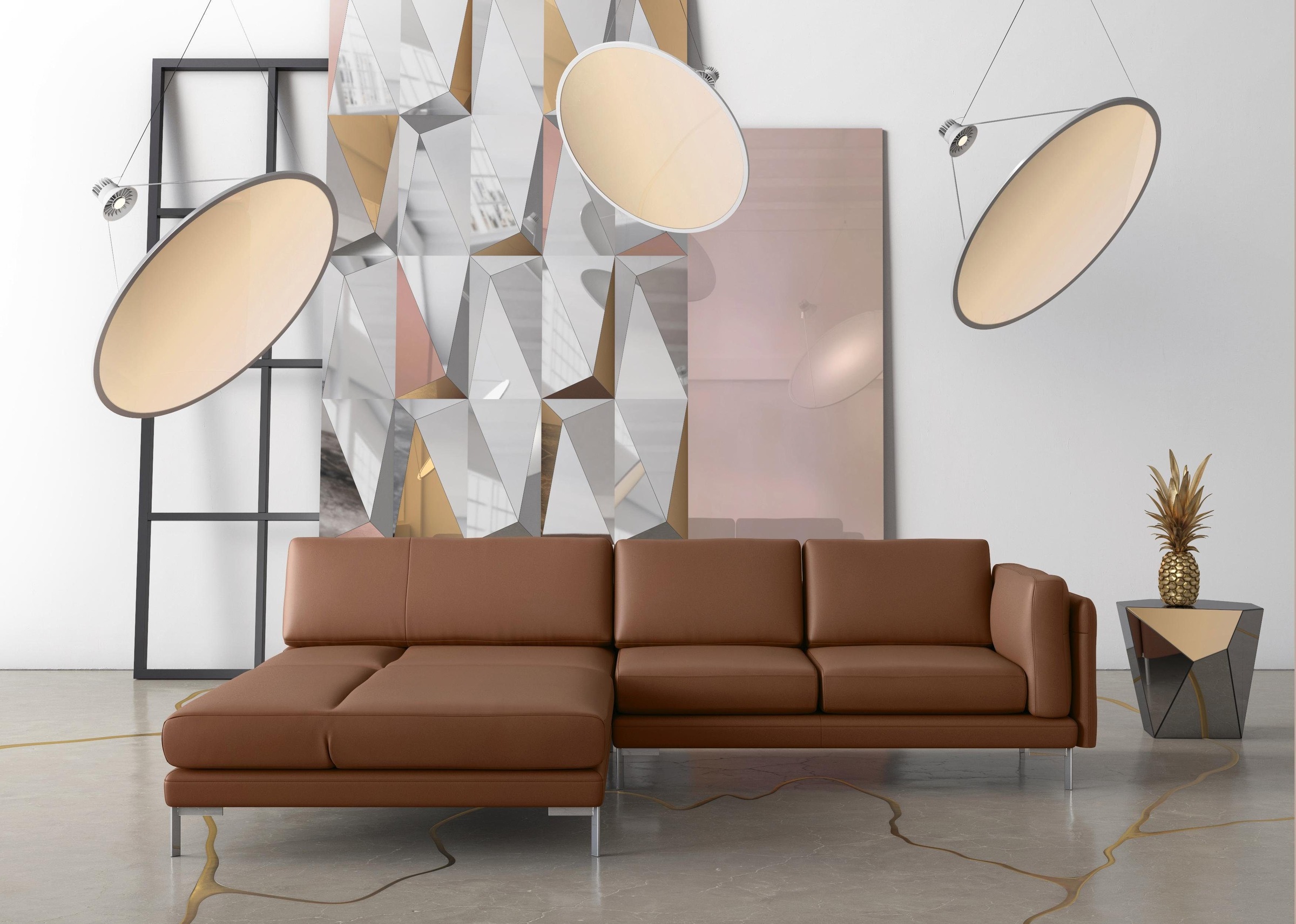 machalke® Ecksofa »vivien, L-Form«, mit diversen Armlehnenfunktionen