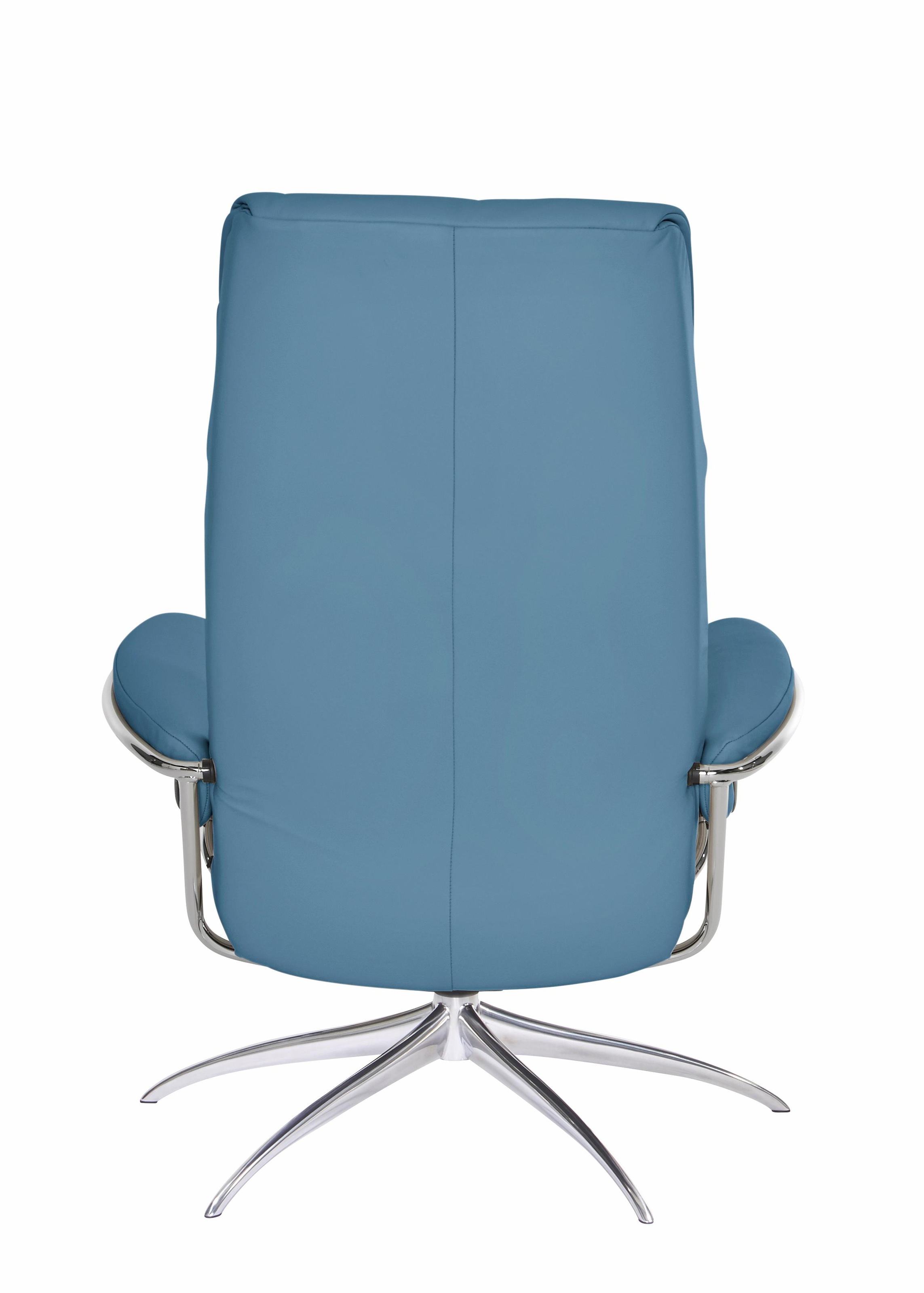 Stressless® Relaxsessel »London«, (Set, Relaxsessel mit Hocker), mit Hocker, High Back, mit Star Base, Gestell Chrom