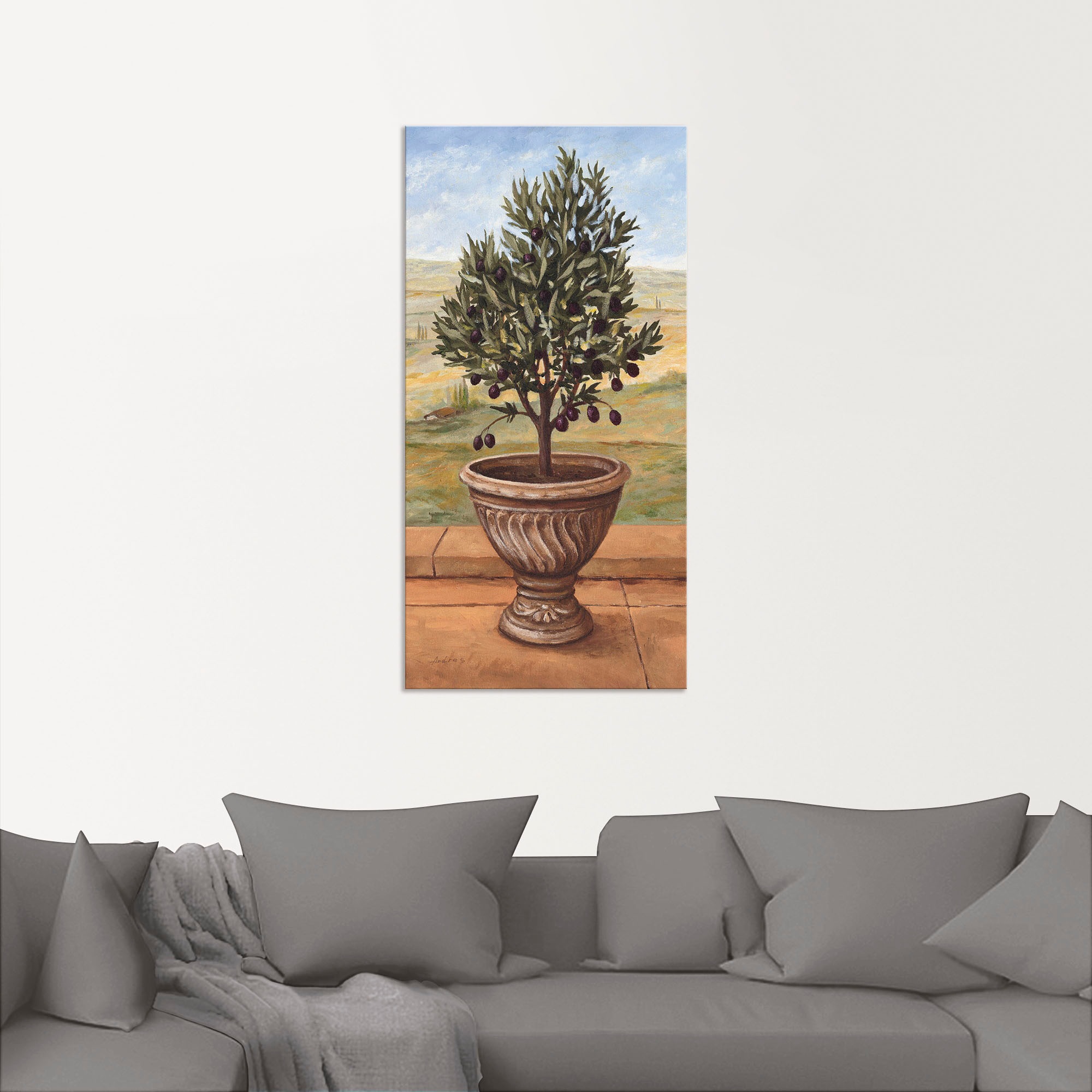 Artland Wandbild »Olivenbaum«, Pflanzen, (1 St.), als Alubild, Outdoorbild, Leinwandbild, Wandaufkleber, versch. Größen