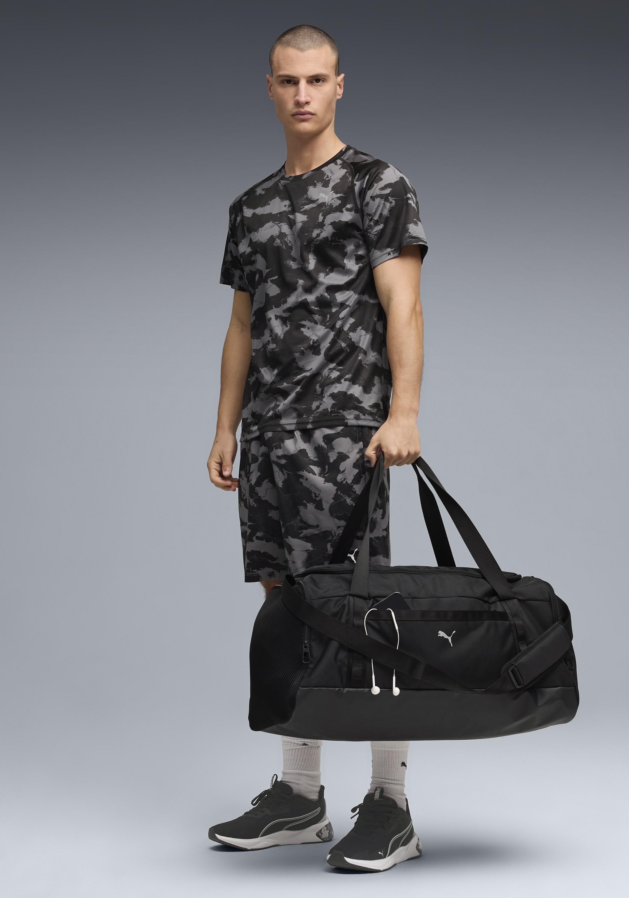 PUMA Trainingsshirt »M PWRTRAIN AOP TEE« Regular Fit, kurze Ärmel, für Fitness und sportliche Aktivitäten