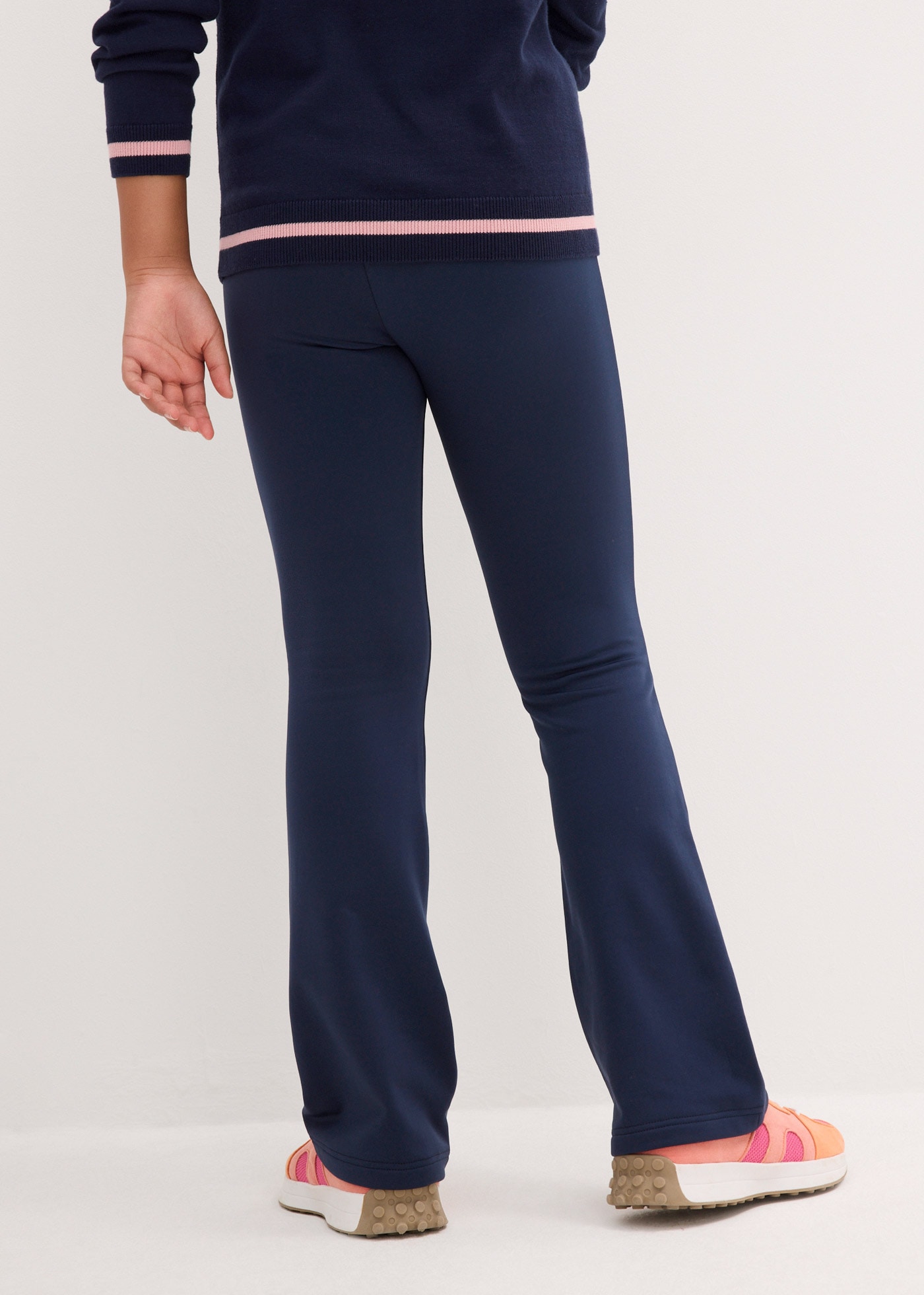 bonprix Thermohose »Ausgestellte Jerseyhose mit angerauter Innenseite«  mit angerautem Innenmaterial, mit Gummizug, ausgestellte Passform