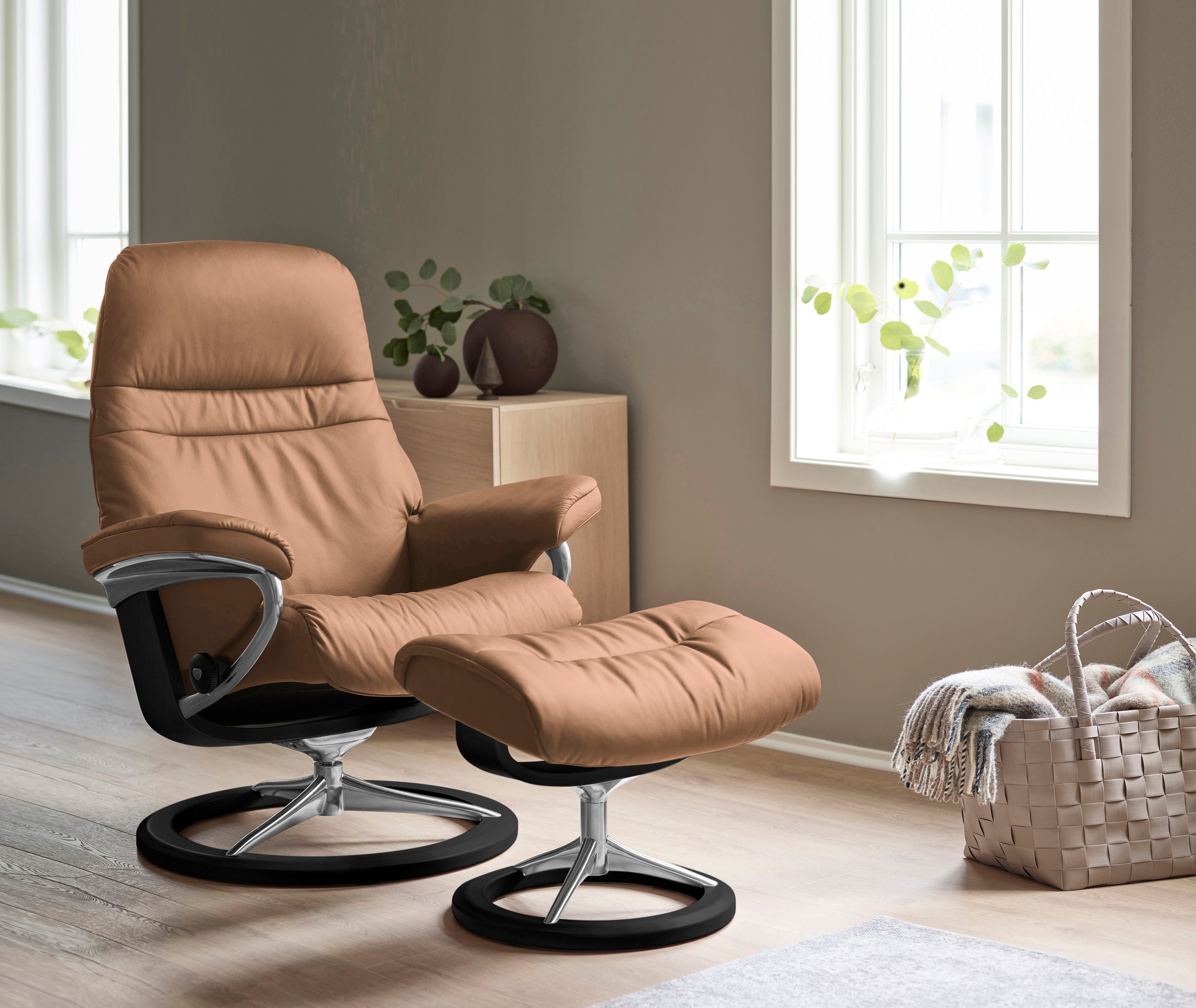 Stressless® Relaxsessel »Sunrise« mit Signature Base, Größe S, Gestell Schwarz