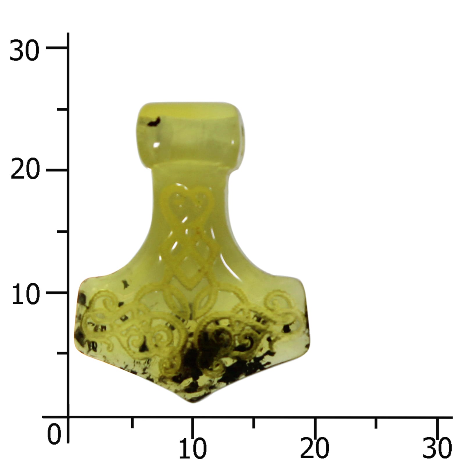 OSTSEE-SCHMUCK Kettenanhänger »- Thorhammer - Bernstein - ,«