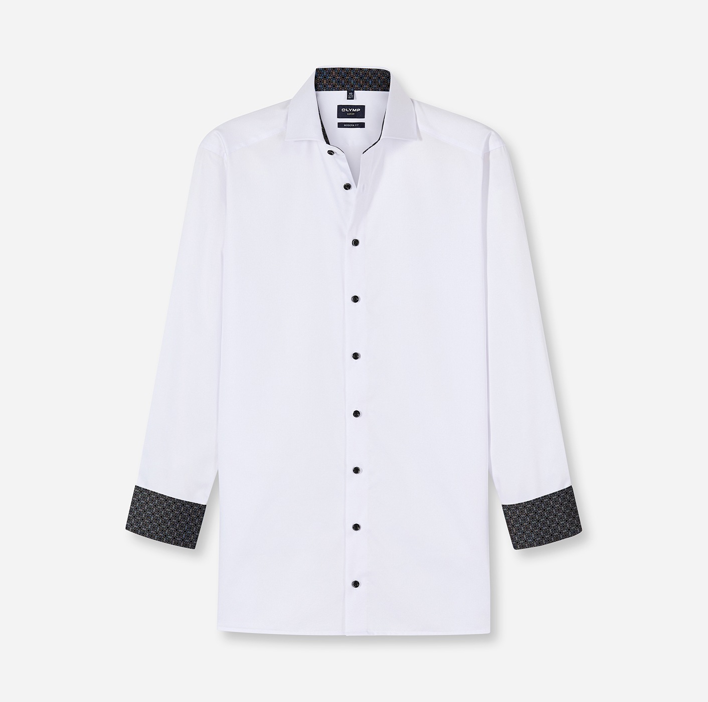 OLYMP Langarmhemd »Luxor modern fit« Global-Kentkragen, Businesshemd, modern fit