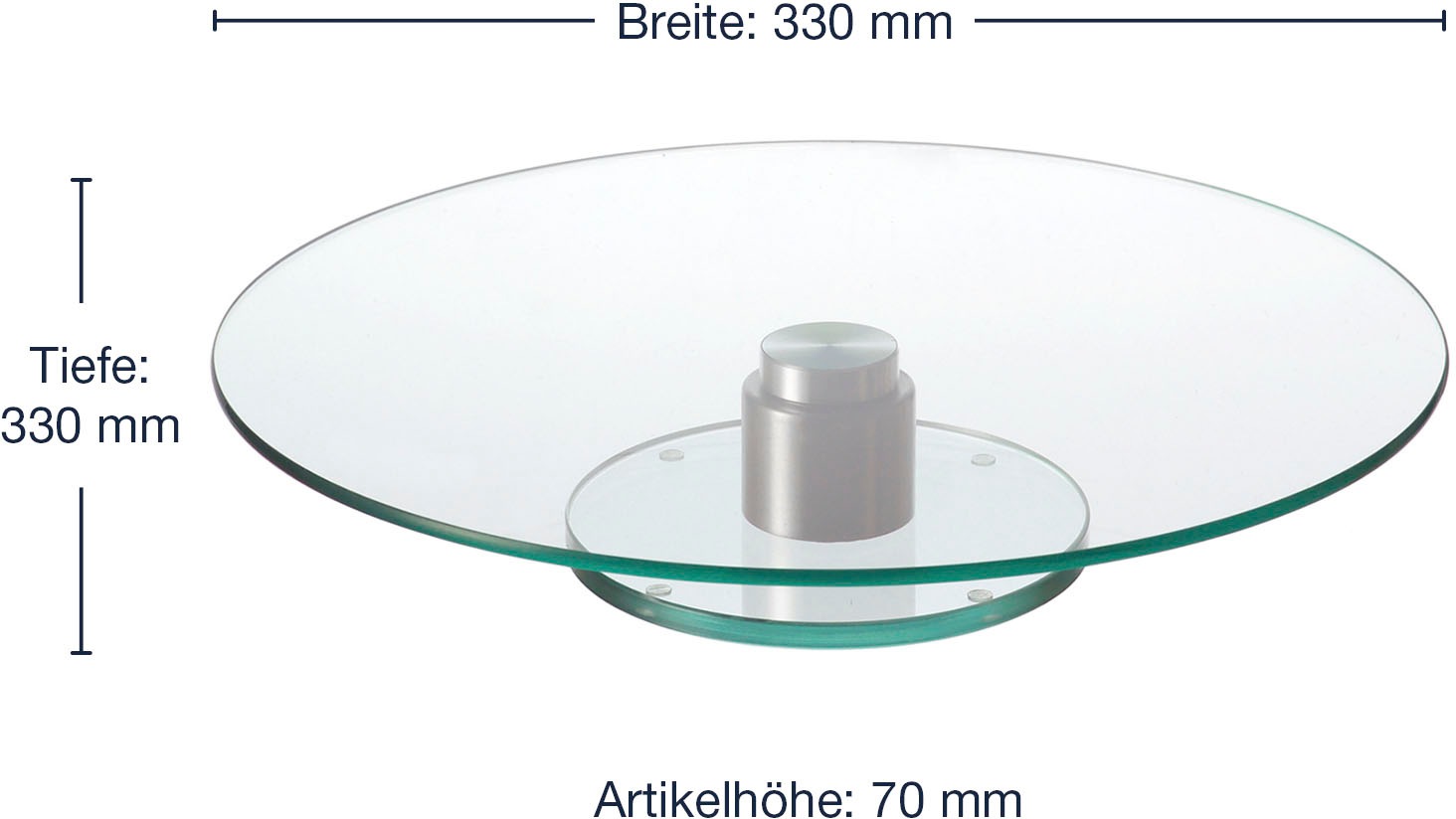 LEONARDO Tortenplatte »TURN«, drehbar, Ø 33 cm