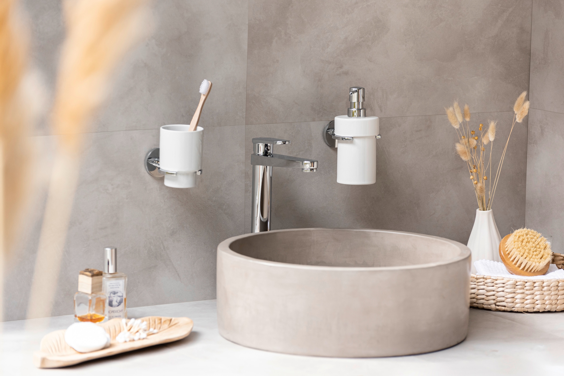 WENKO Zahnputzbecher »UV-Loc® Isera«, befestigen ohne Bohren mit innovativem Klebesystem