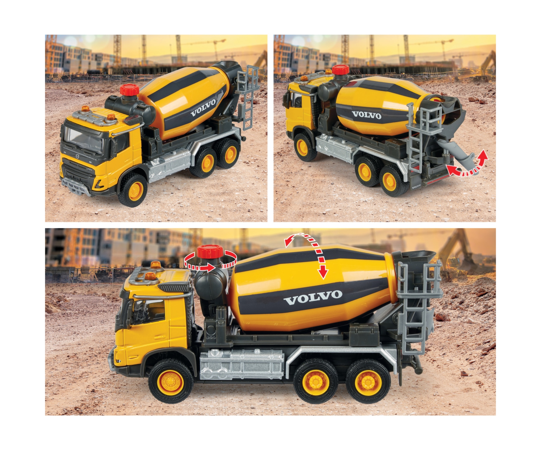 majORETTE Spielzeug-Betonmischer »Volvo FMX«