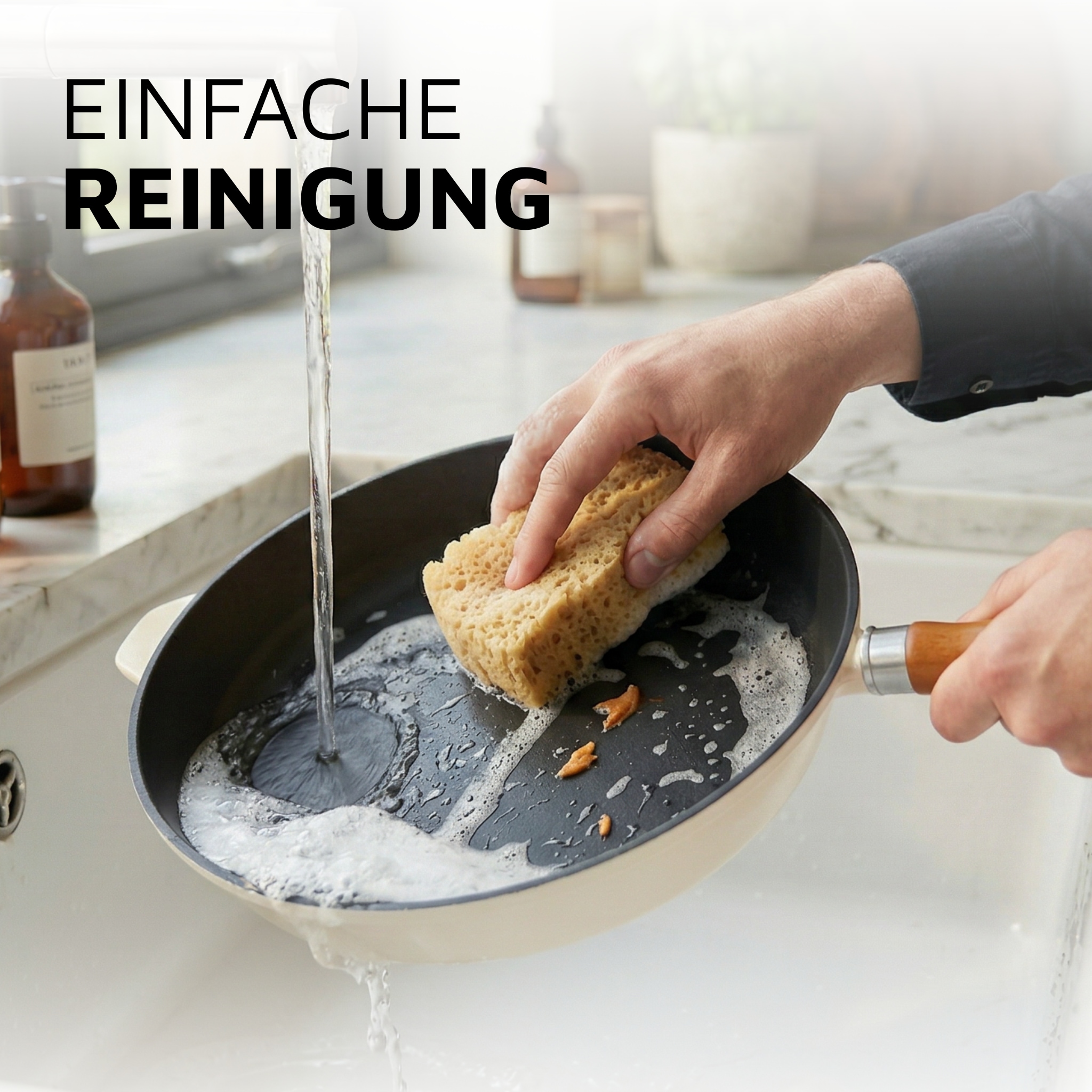 Krüger Bratpfanne »Einsenguss Pfanne SAVANNA« Gusseisen 1 Stk. tlg. für Induktions-Kochfelder geeignet