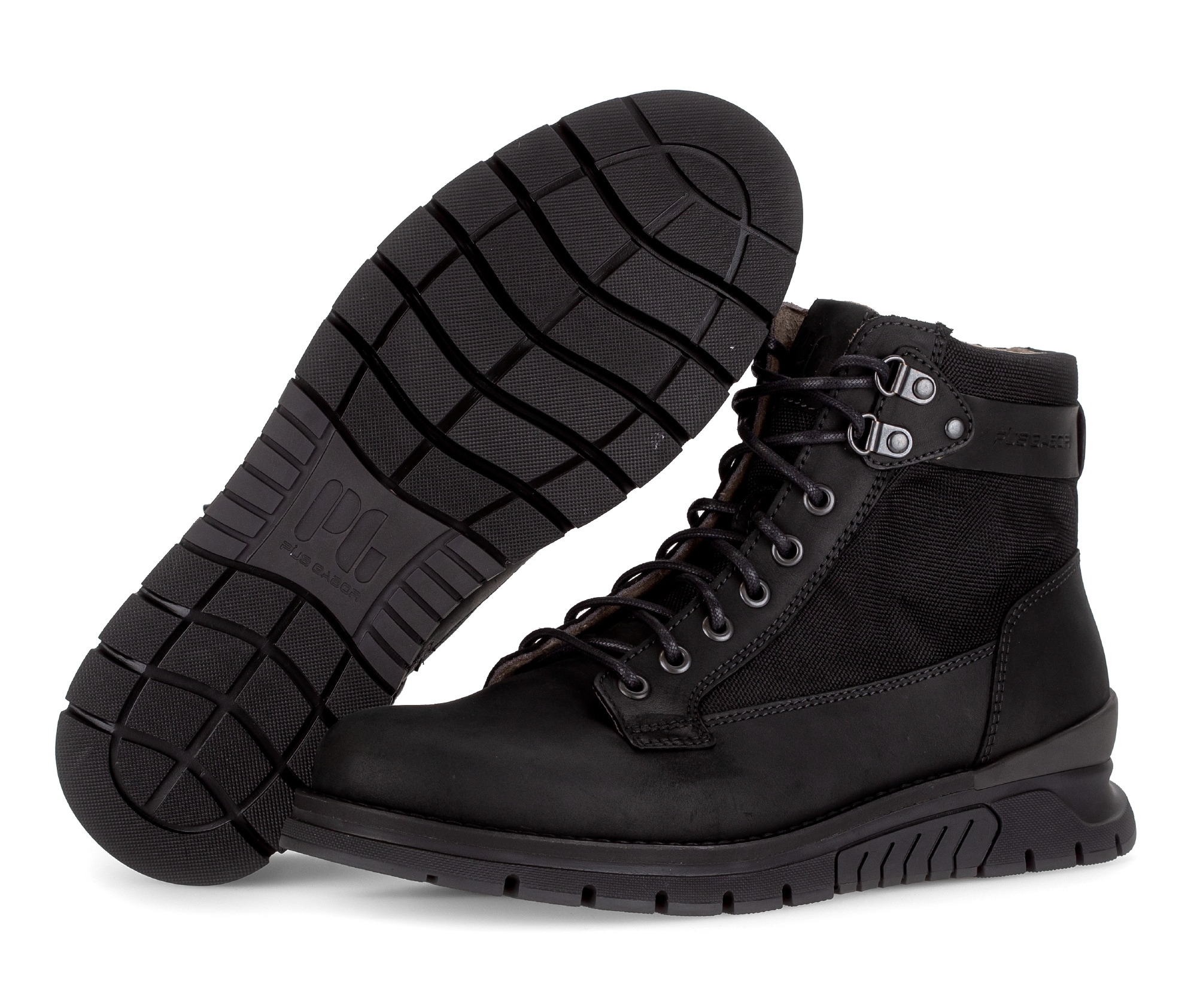 Pius Gabor Schnürboots, Herbstboots, Outdoorschuh mit Ösen, Bequemweite G (= weit)