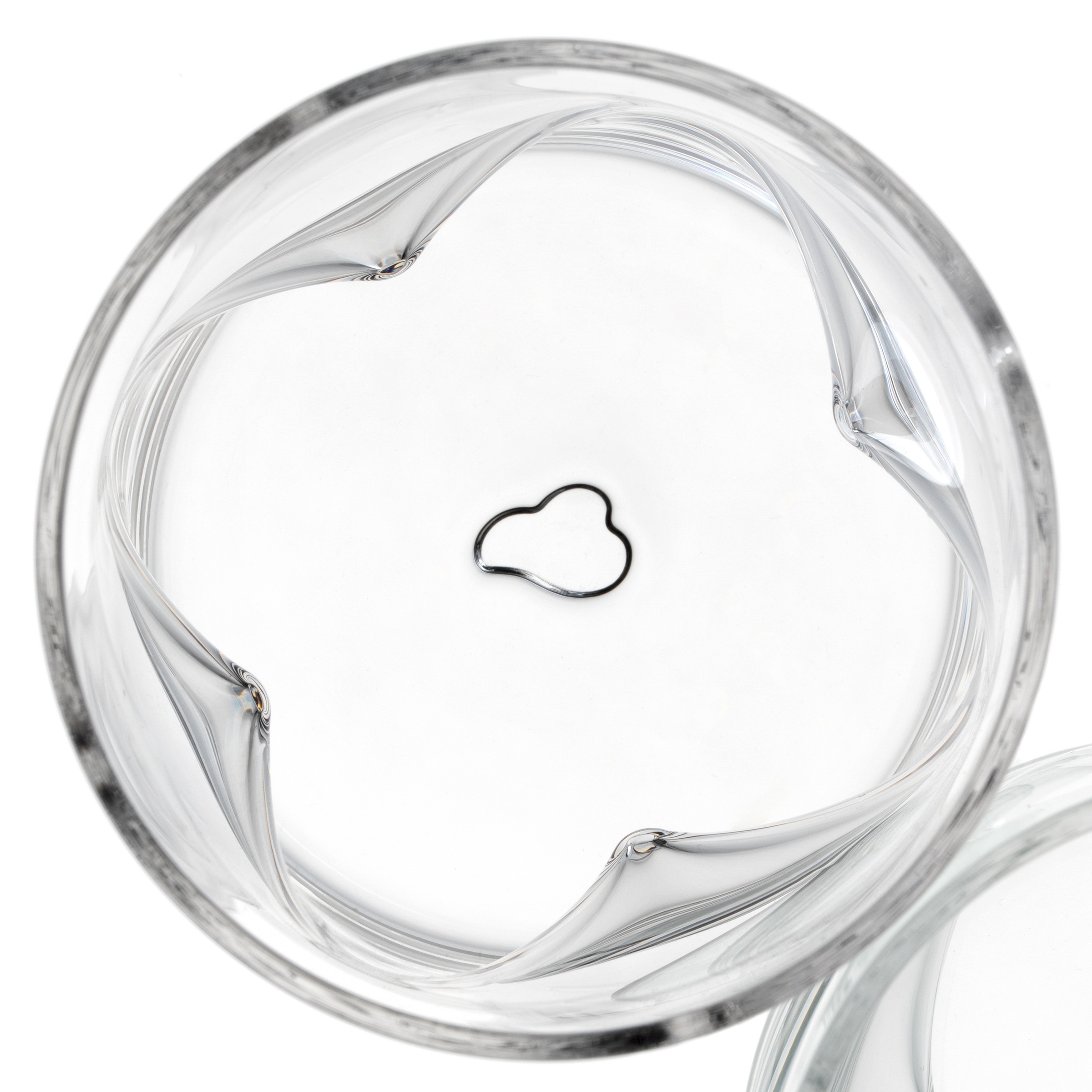 LEONARDO Gläser-Set »Trinkglas VESUVIO, 300 ml, 4er-Set« konische Form, markantes Design - mit Einquetschungen