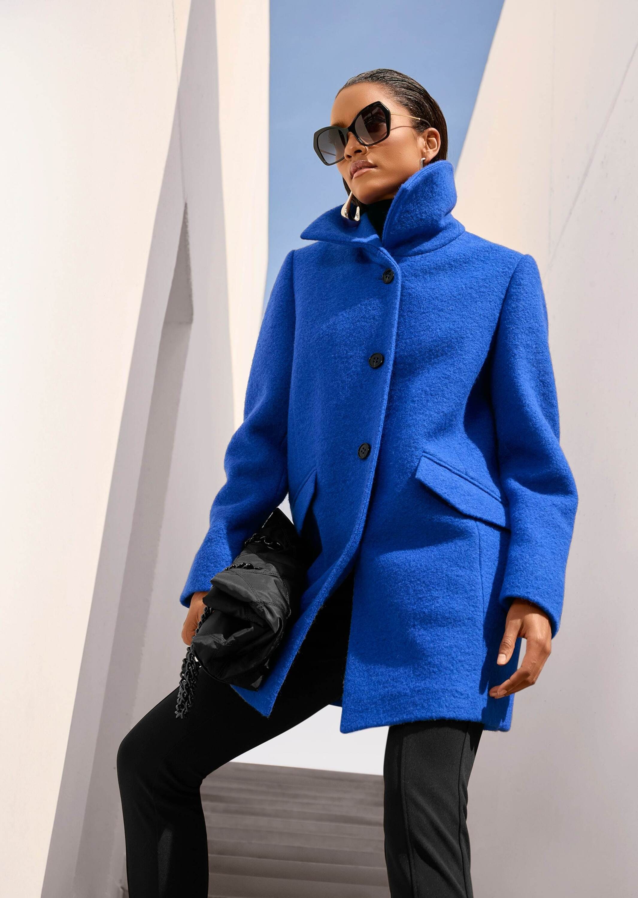 MADELEINE Langmantel »Wollmantel Eleganter Damenmantel aus Wolle« Gekochte Wolle