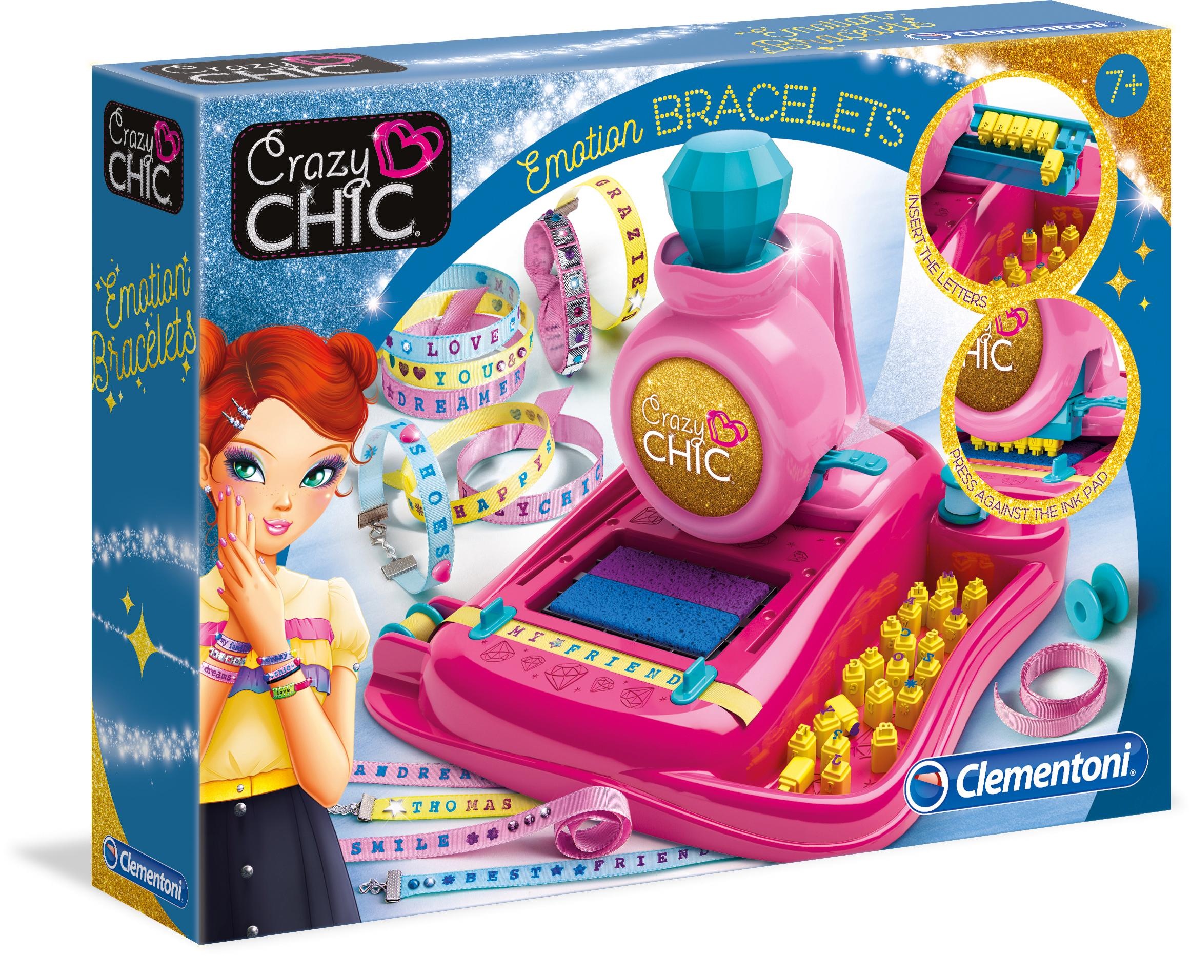 Clementoni® Kreativset »Crazy Chic - Stimmungsarmbändchen«, mit kostenloser App; Made in Europe