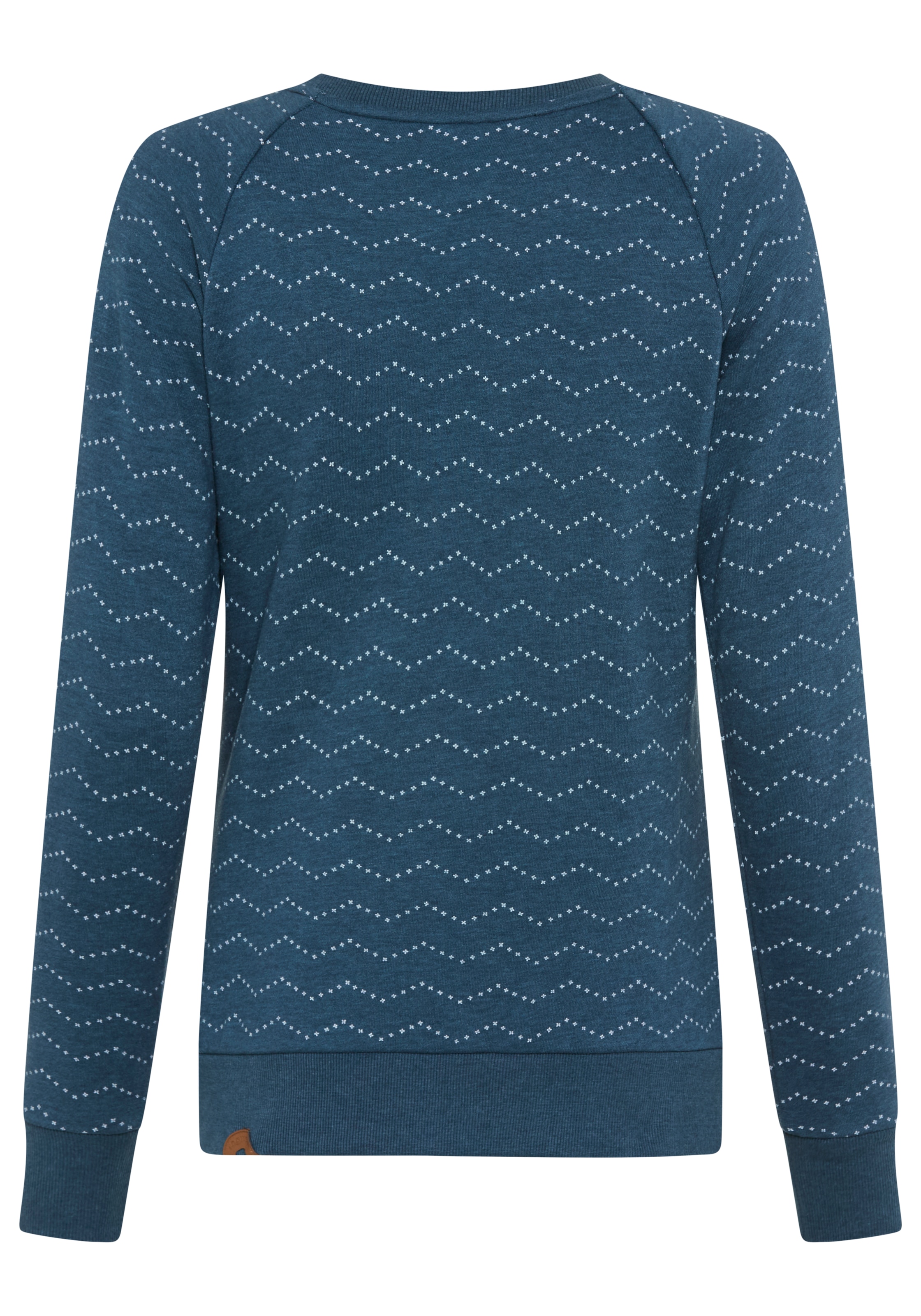 Ragwear Sweatshirt »DARIA ZIG ZAG O«, mit Zierknöpfen am Ausschnitt
