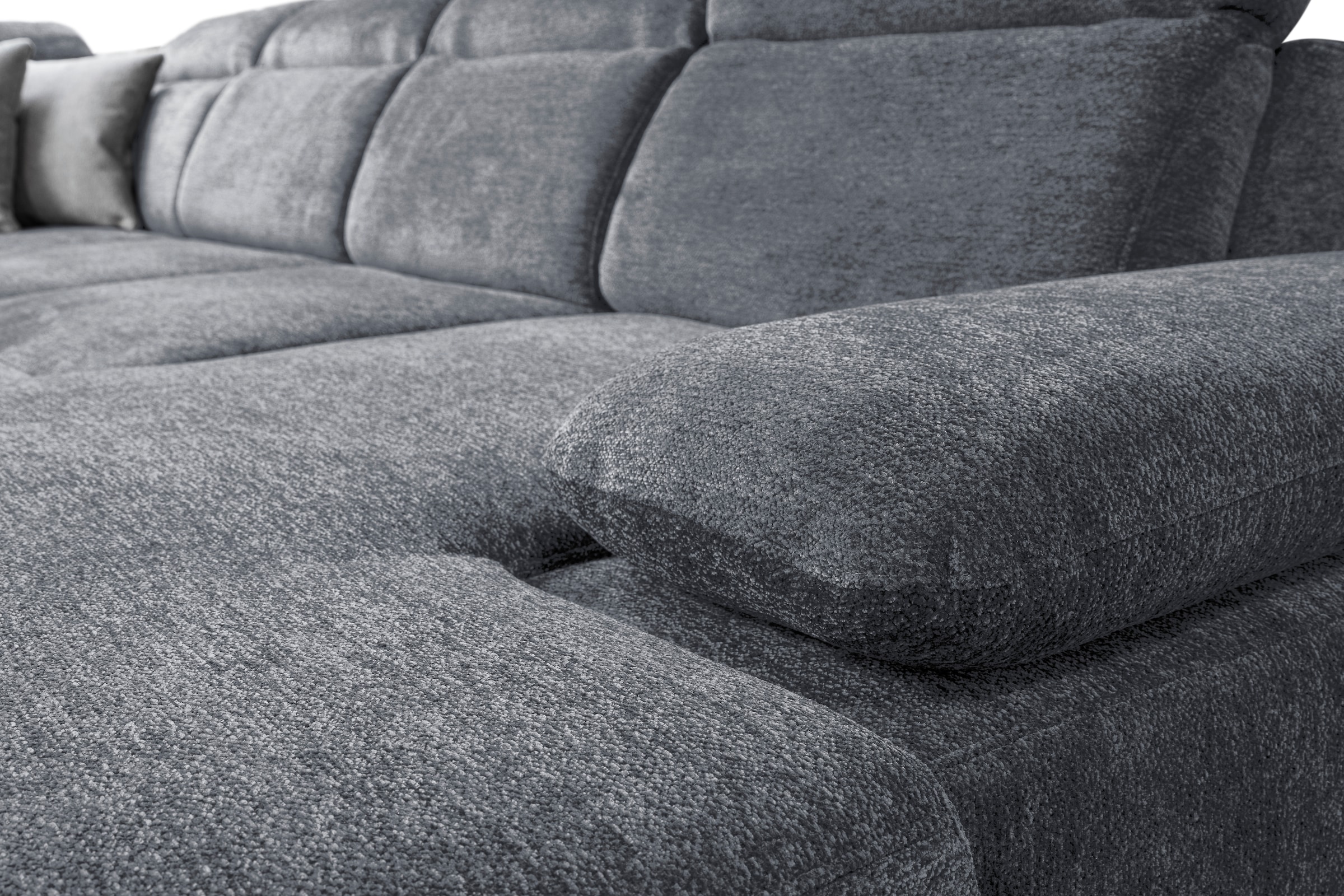 WERK2 Wohnlandschaft »Cordoba inkl. Bett, Bettkasten und Kopfteilfunktion, Breite 359cm«