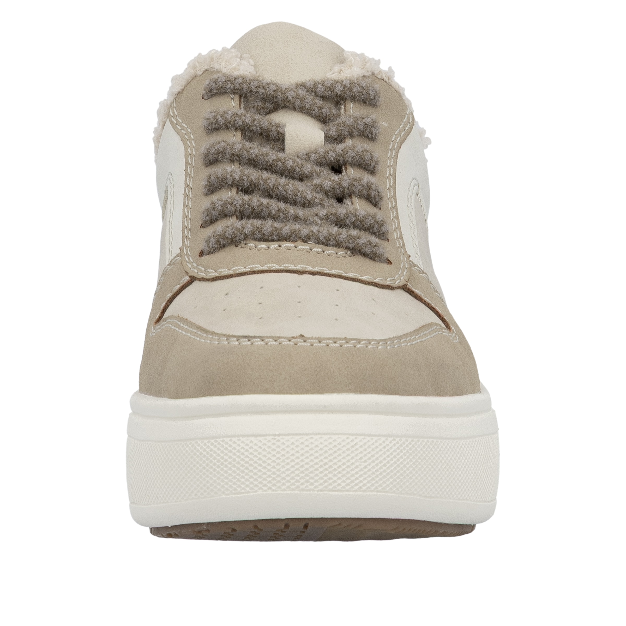 Rieker Plateausneaker  Retro-Sneaker, Schnürschuh, Halbschuh mit Teddyfutter