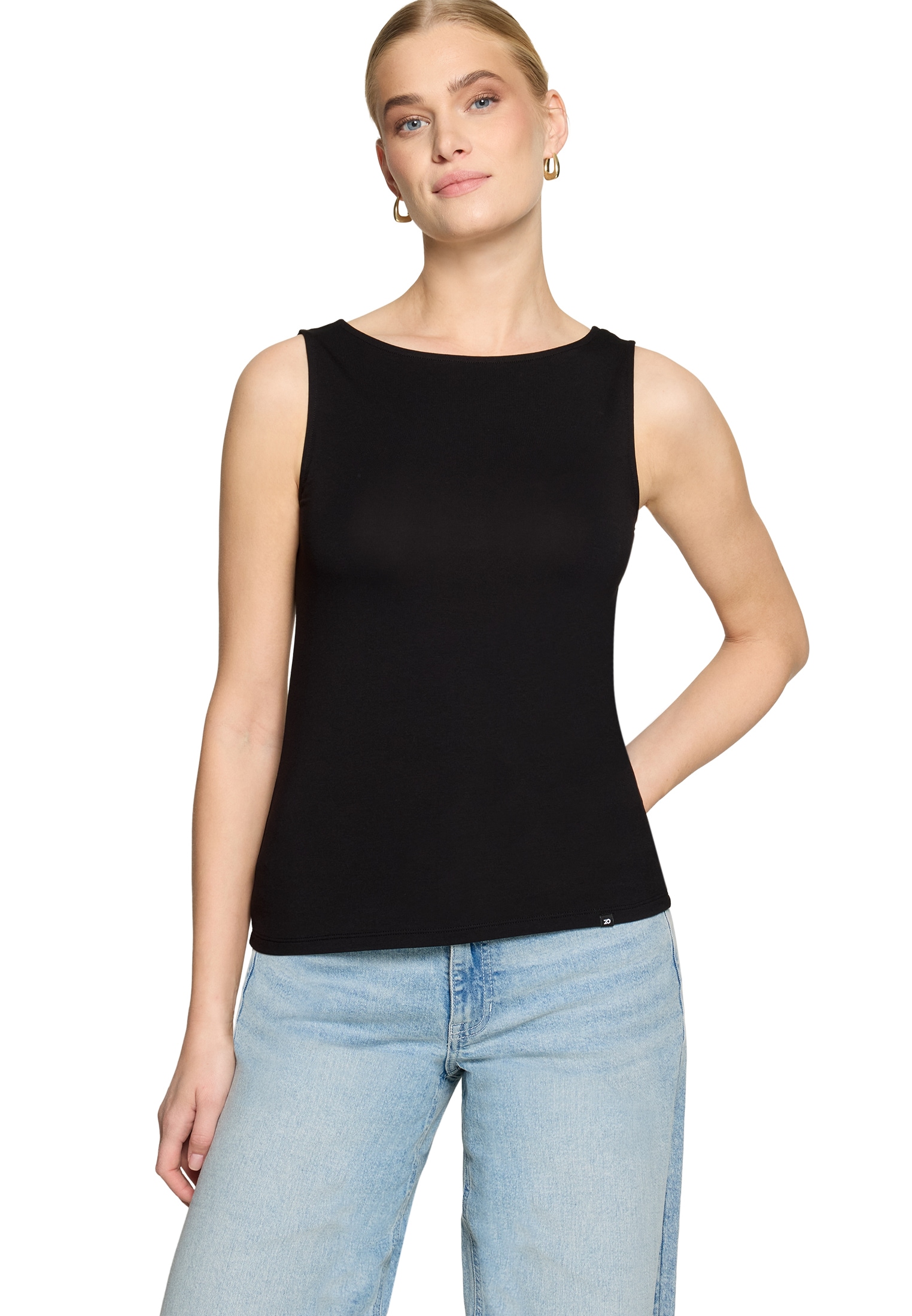 Zero Shirttop »Basic Shirt mit U-Boot-Ausschnitt«