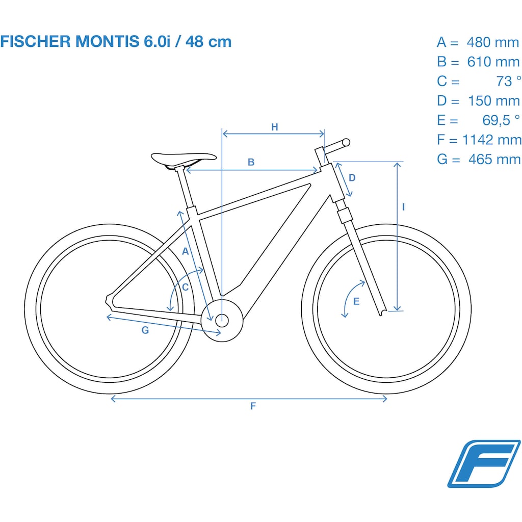 FISCHER Fahrrad E-Bike »MONTIS 6.0i 504«, 12 Gang, (mit Akku-Ladegerät-mit Werkzeug)