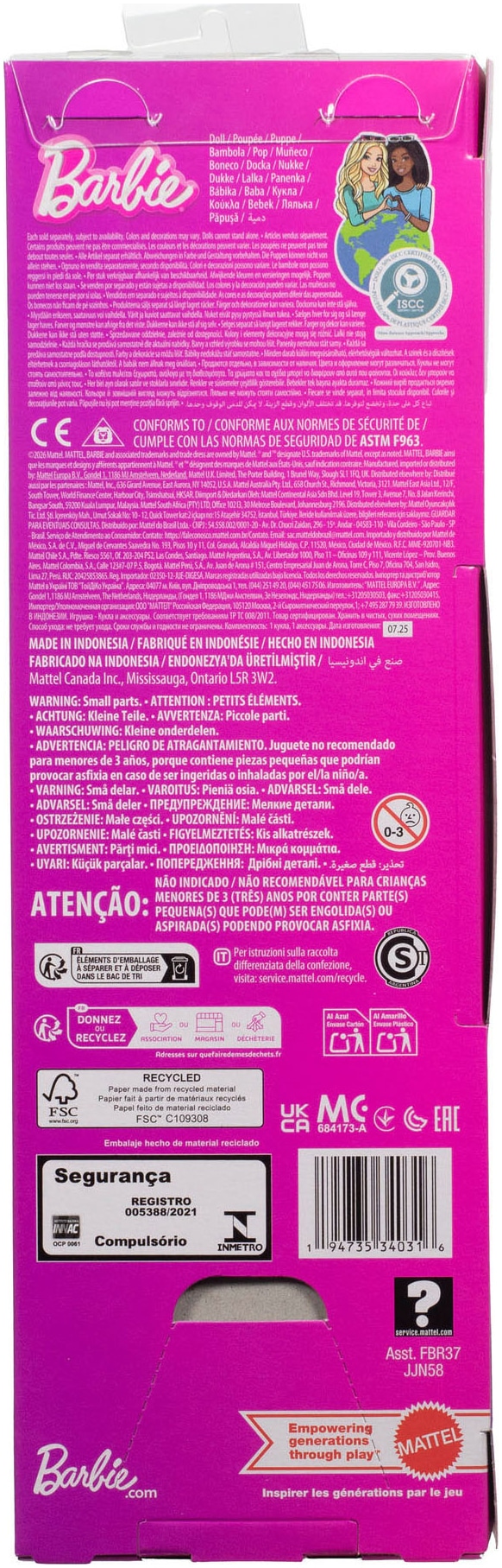 Barbie Anziehpuppe »Fashionista Puppe mit Autismus«