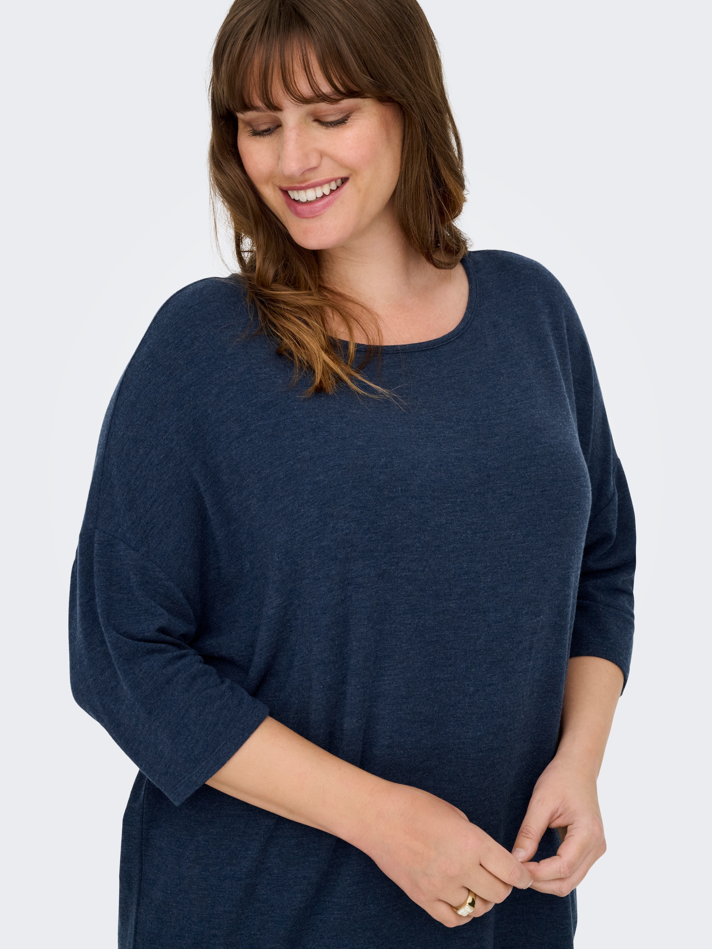 ONLY CARMAKOMA 3/4-Arm-Shirt »CARLAMOUR 3/4 TOP JRS NOOS«