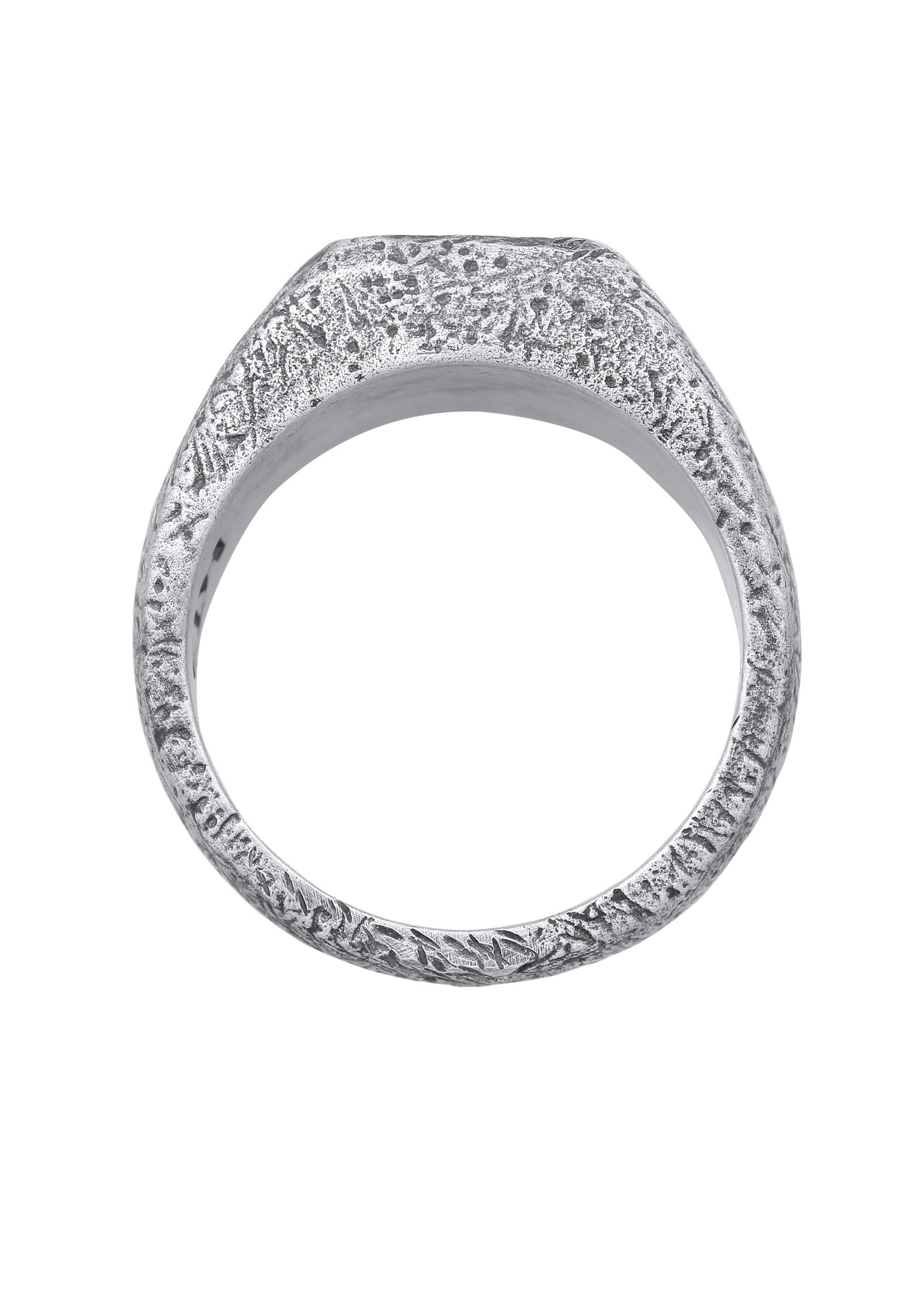 HAZE & GLORY Siegelring »Ring Siegelring Palme Onyx Schwarz 925 Sterling Silber«
