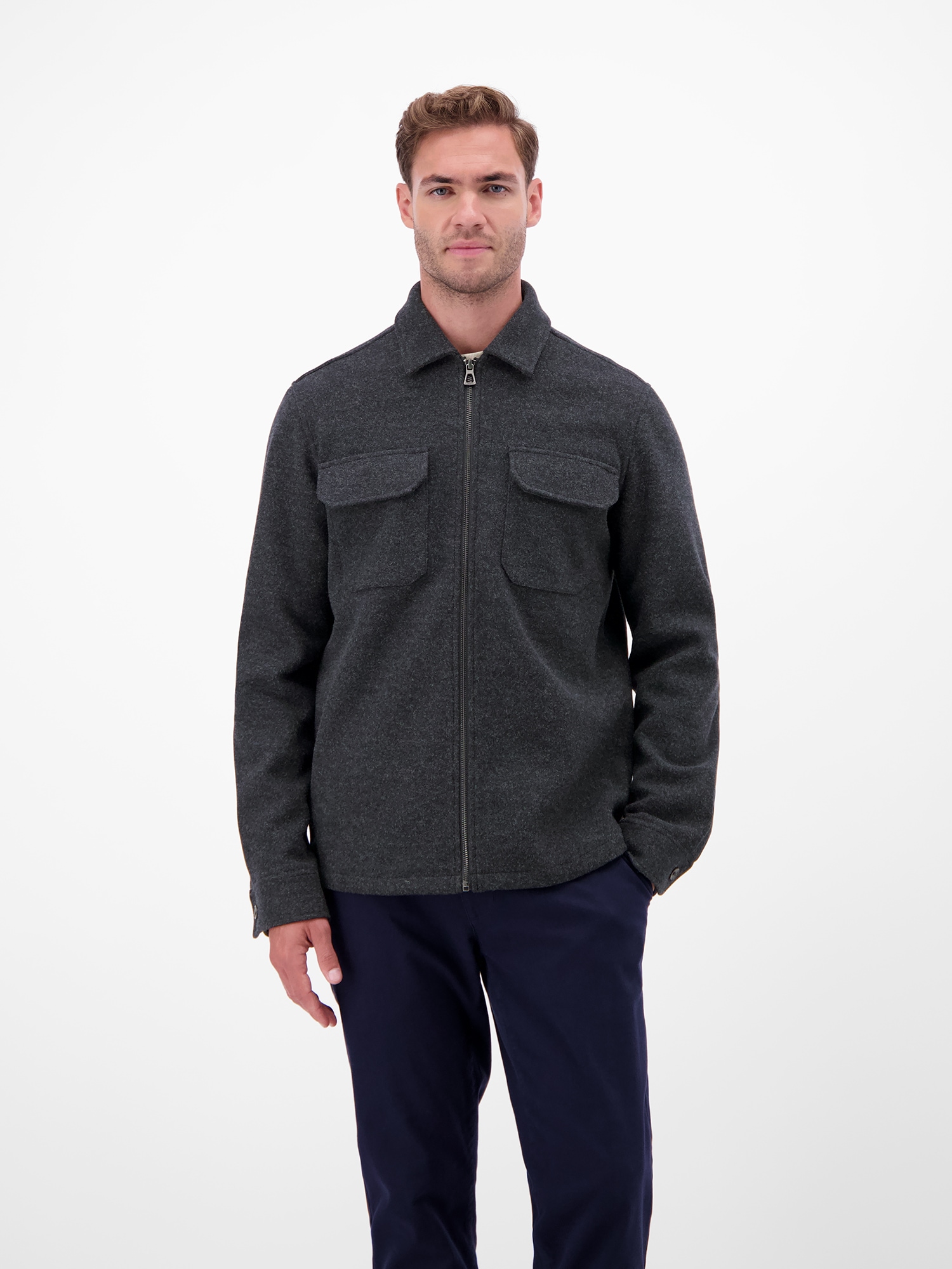 LERROS Langarmhemd »Herren Overshirt in urbanem Style«