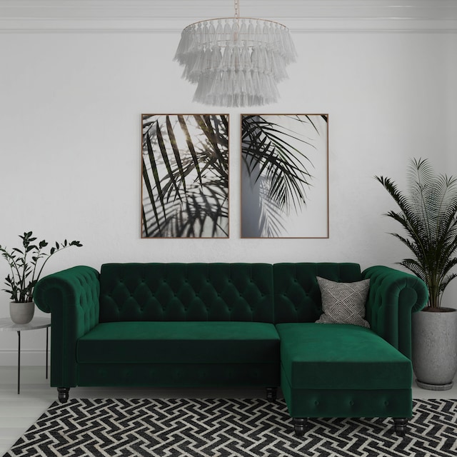 Dorel Home Ecksofa »Felix«, mit Bett-Funktion, Recamiere beidseitig  montierbar, Sitzhöhe 46 cm online kaufen