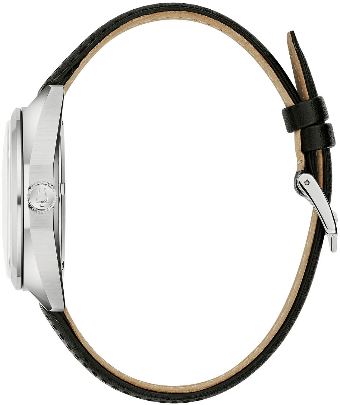 Bulova Quarzuhr »Jet Star«, Armbanduhr, Herrenuhr, Damenuhr, Lederarmband, Saphirglas