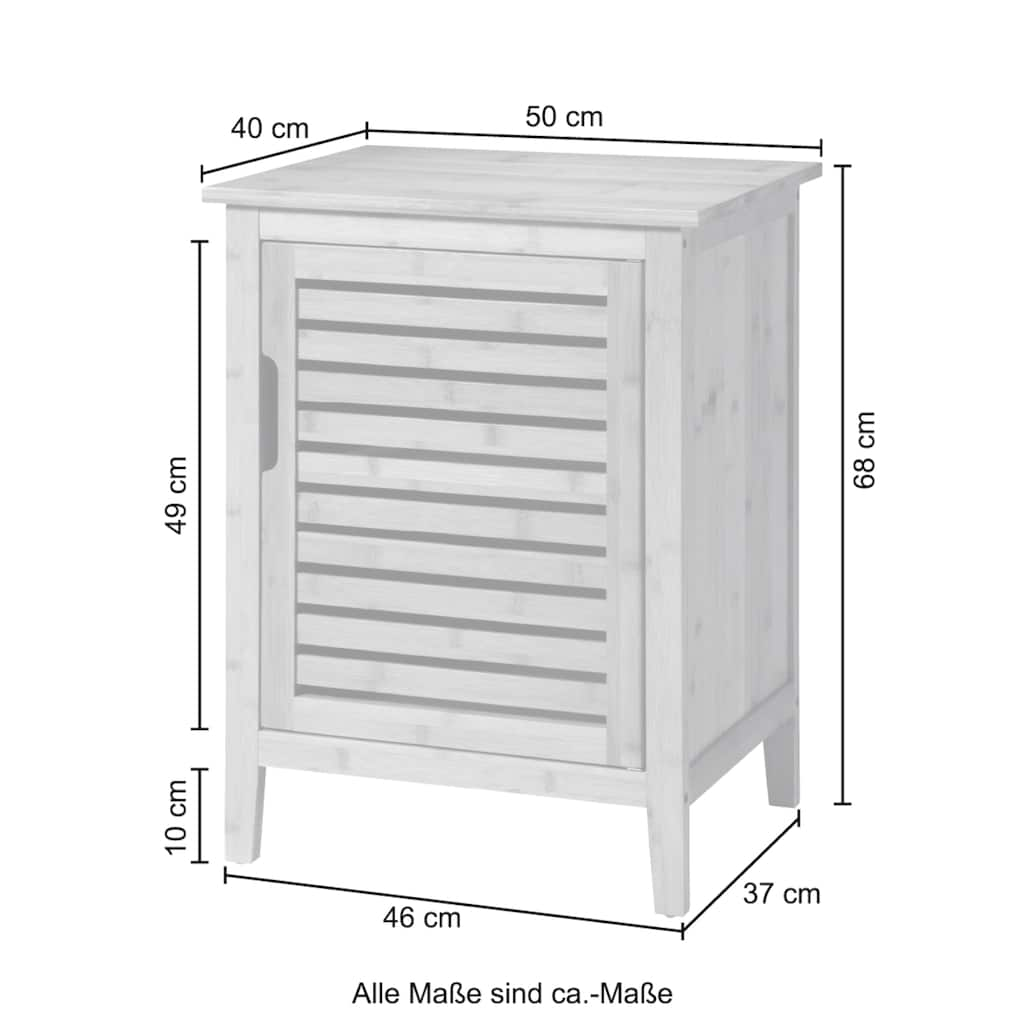 welltime Unterschrank »Bambus«, Breite 50 cm