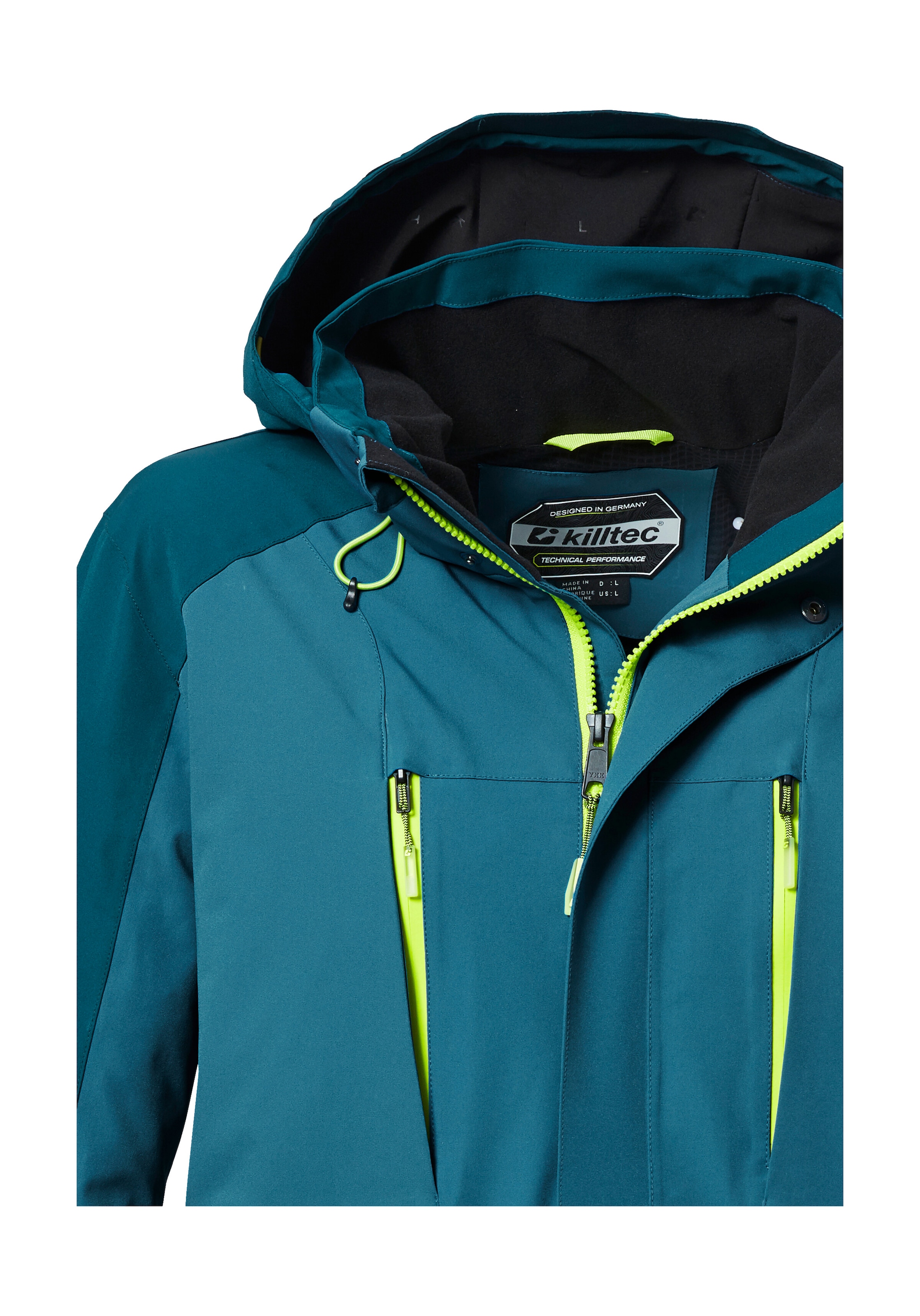 Killtec Funktionsjacke »KOW 29 MN JCKT«, Atmungsaktive, wasser- und winddichte Skijacke mit Colourblock-Design