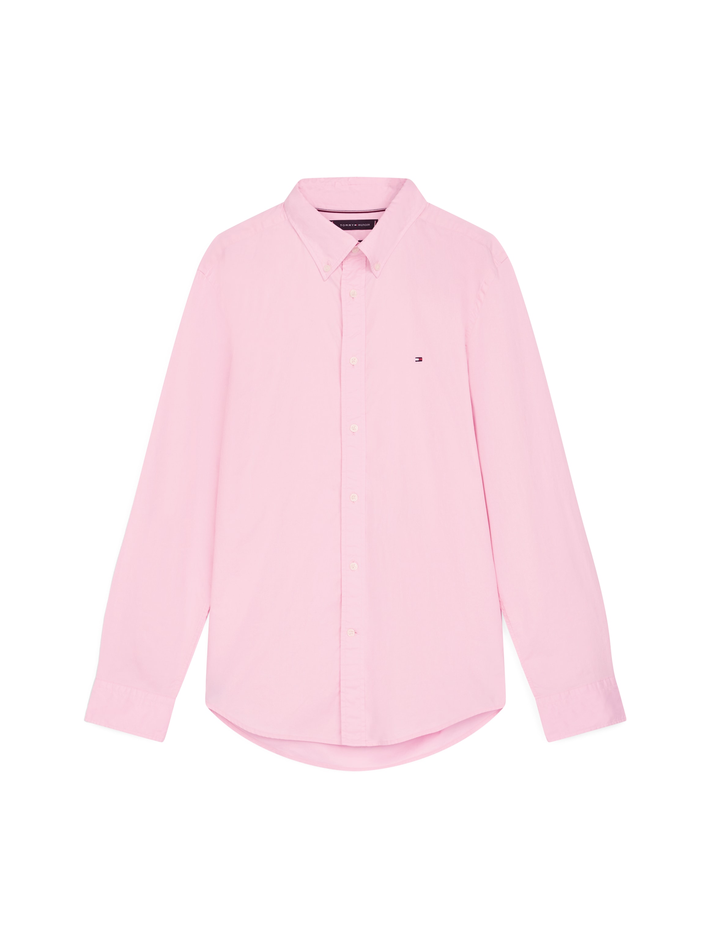 Tommy Hilfiger Businesshemd »FLEX POPLIN SOLID RF SHIRT 1«, mit Logostickerei
